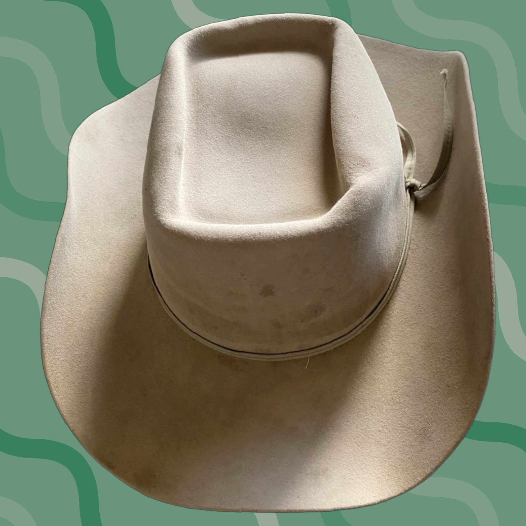 Vintage Wild West Outfitters Beaver Cowboy hat Men Cowboy Beige Western Hat Size See Photos Size ONE SIZE - 1 Thumbnail