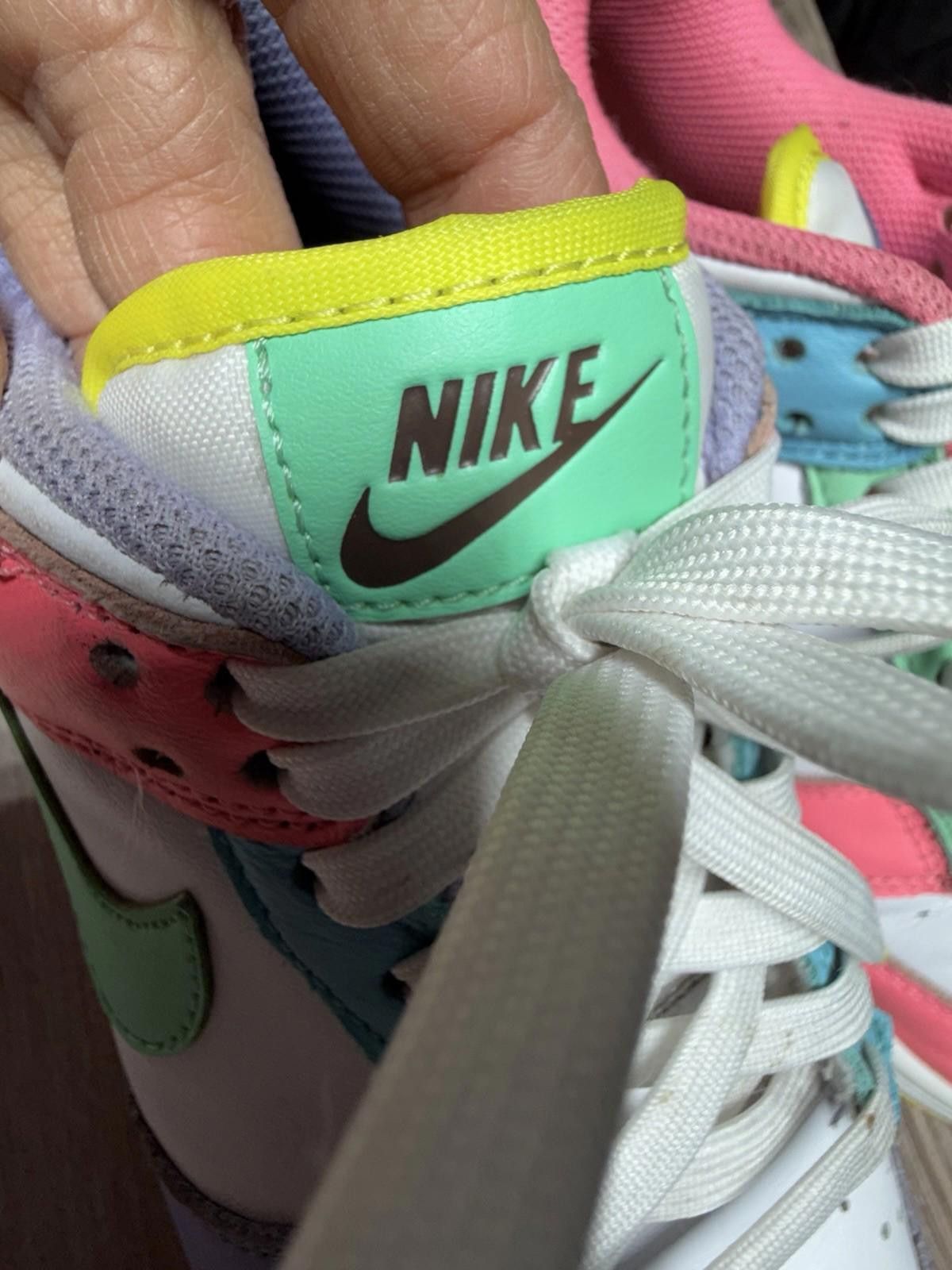 Nike NIKE DUNK LOW "EASTER CANDY" SIZE 6.5 PRE-OWNED CREASING TOE Size US 6.5 / IT 36.5 - 3 Thumbnail