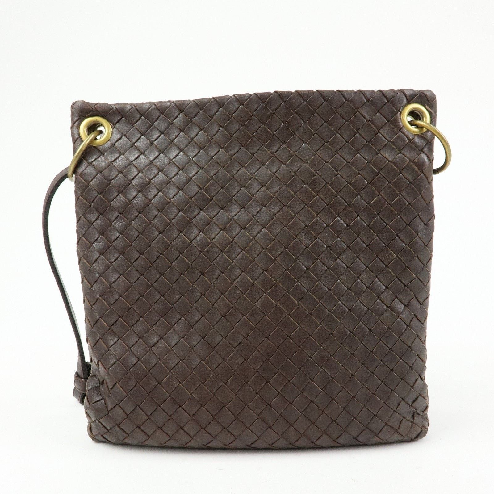 Bottega Veneta Bottega Veneta Intrecciato Lambskin Shoulder Bag Brown Size ONE SIZE - 2 Thumbnail