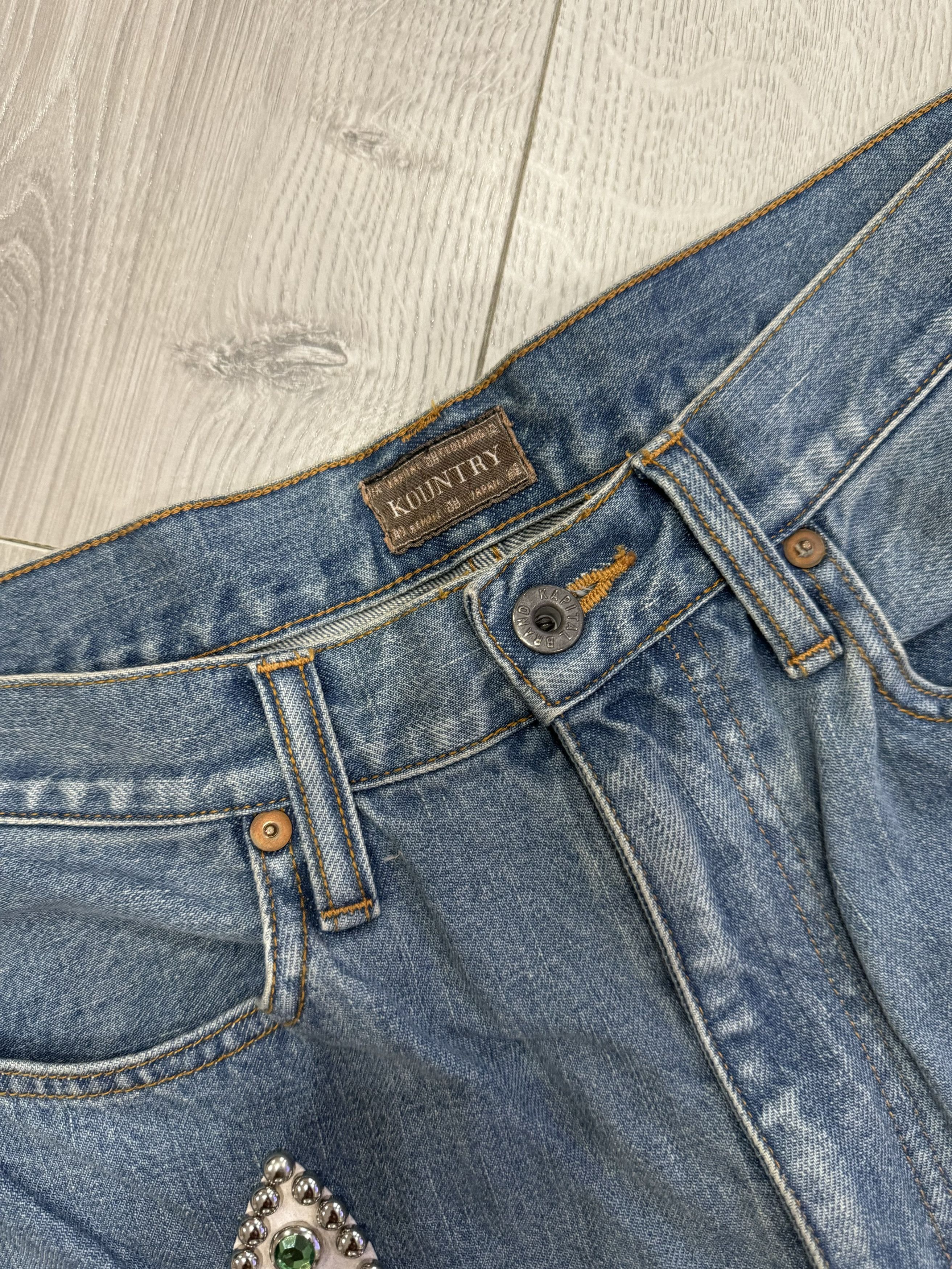 Kapital KAPITAL STUDS 14OZ STUDS DENIM SHORTS Size US 34 / EU 50 - 3 Thumbnail