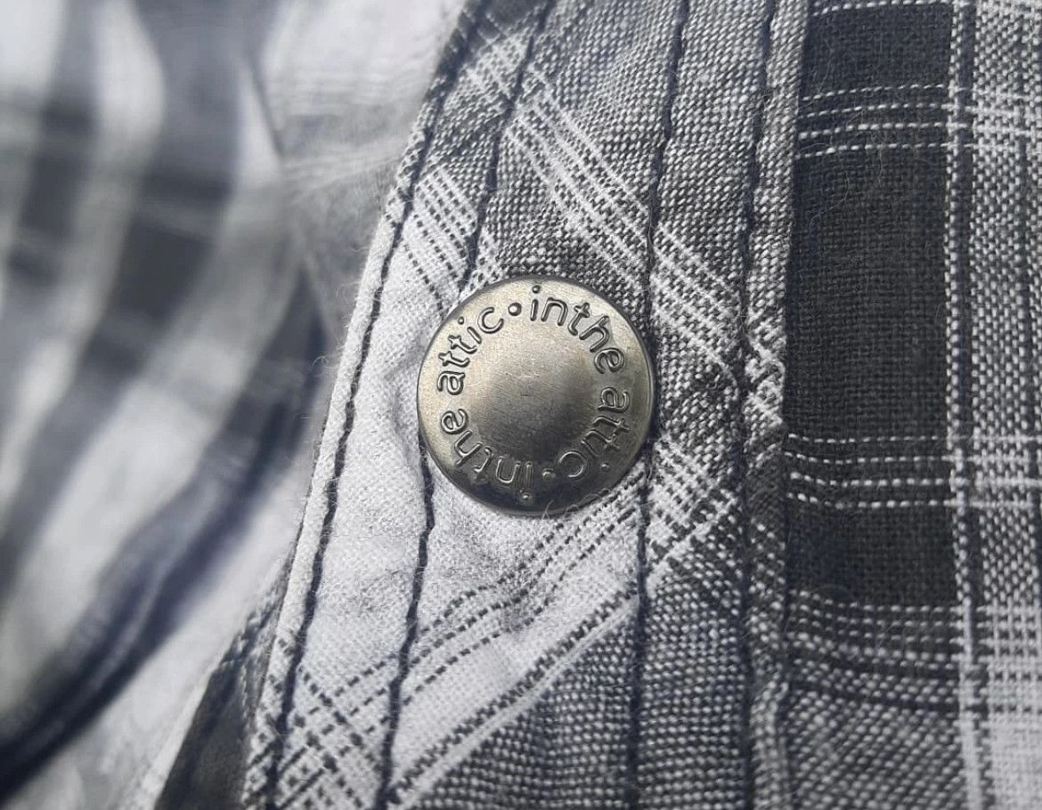 In The Attic 2000s In The Attic Bondage Plaid Shirt y2k Lgb Size US M / EU 48-50 / 2 - 4 Thumbnail