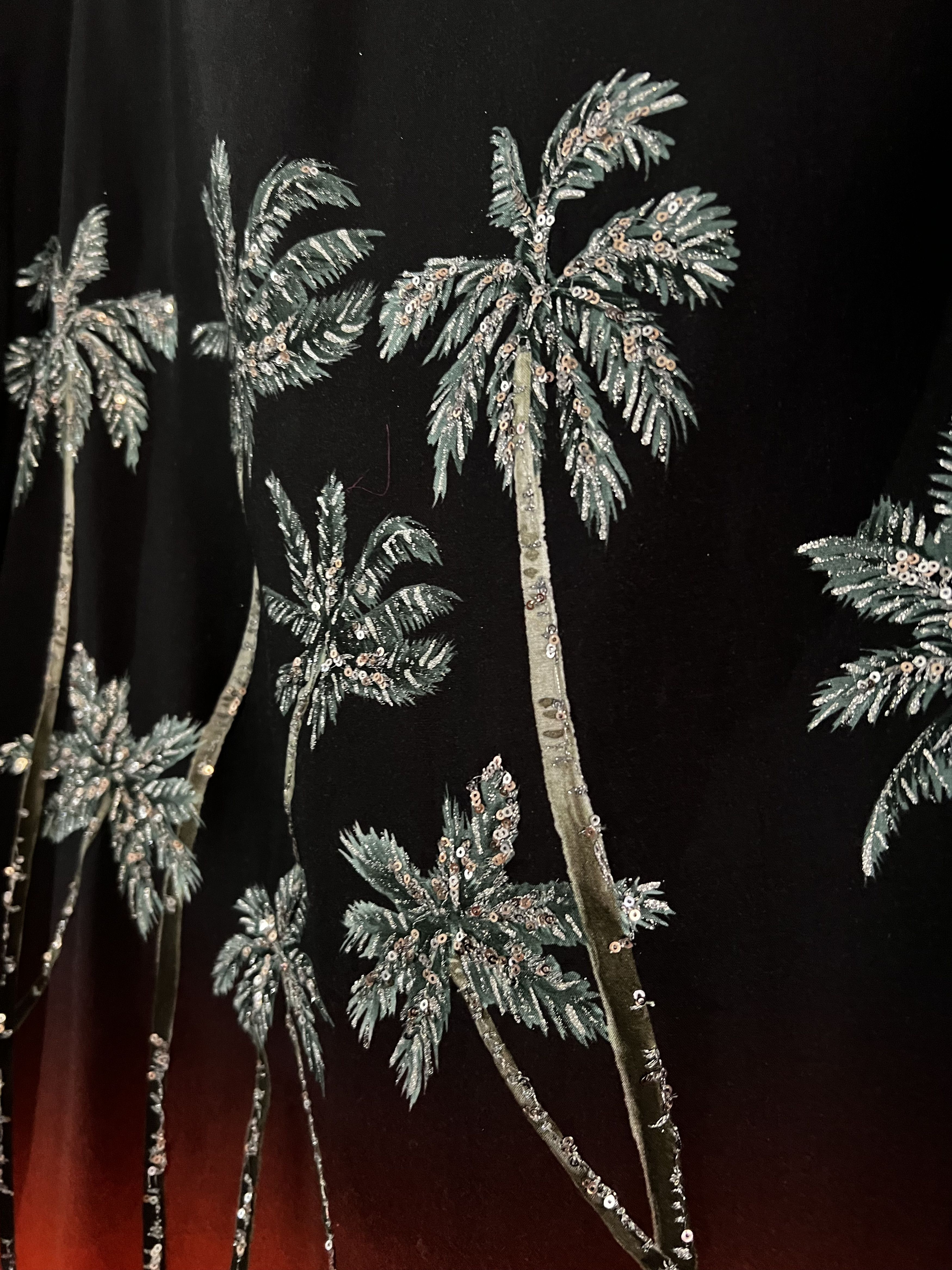 Celine × Hedi Slimane Palm Embroidered Short Sleeved Shirt Size US M / EU 48-50 / 2 - 8 Thumbnail