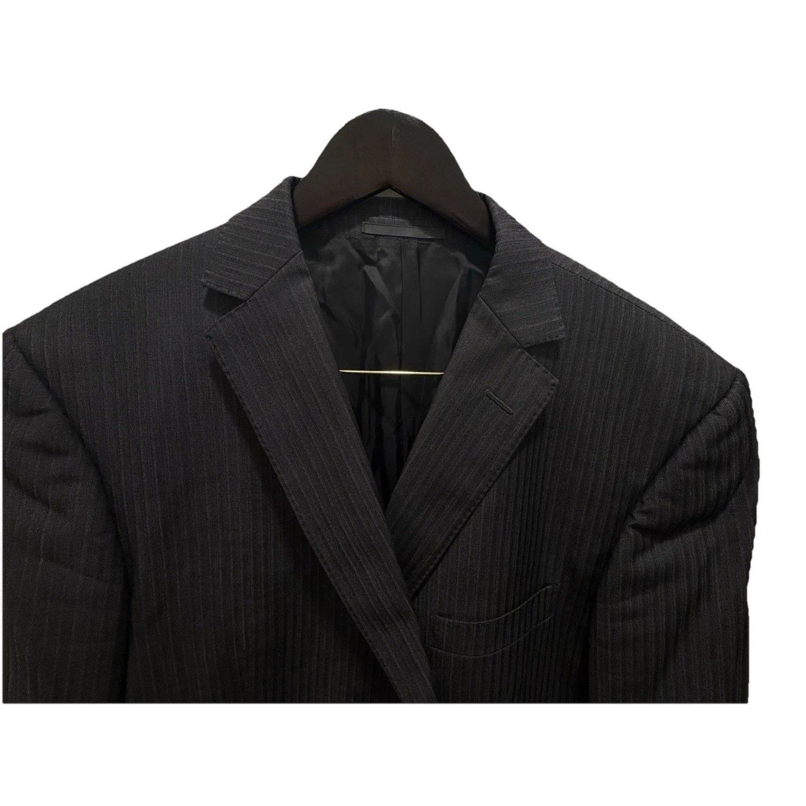 Z Zegna Z Zegna Gray Pinstripe Wool Sport Coat 52R - MSRP $1495 Size 52R - 4 Thumbnail