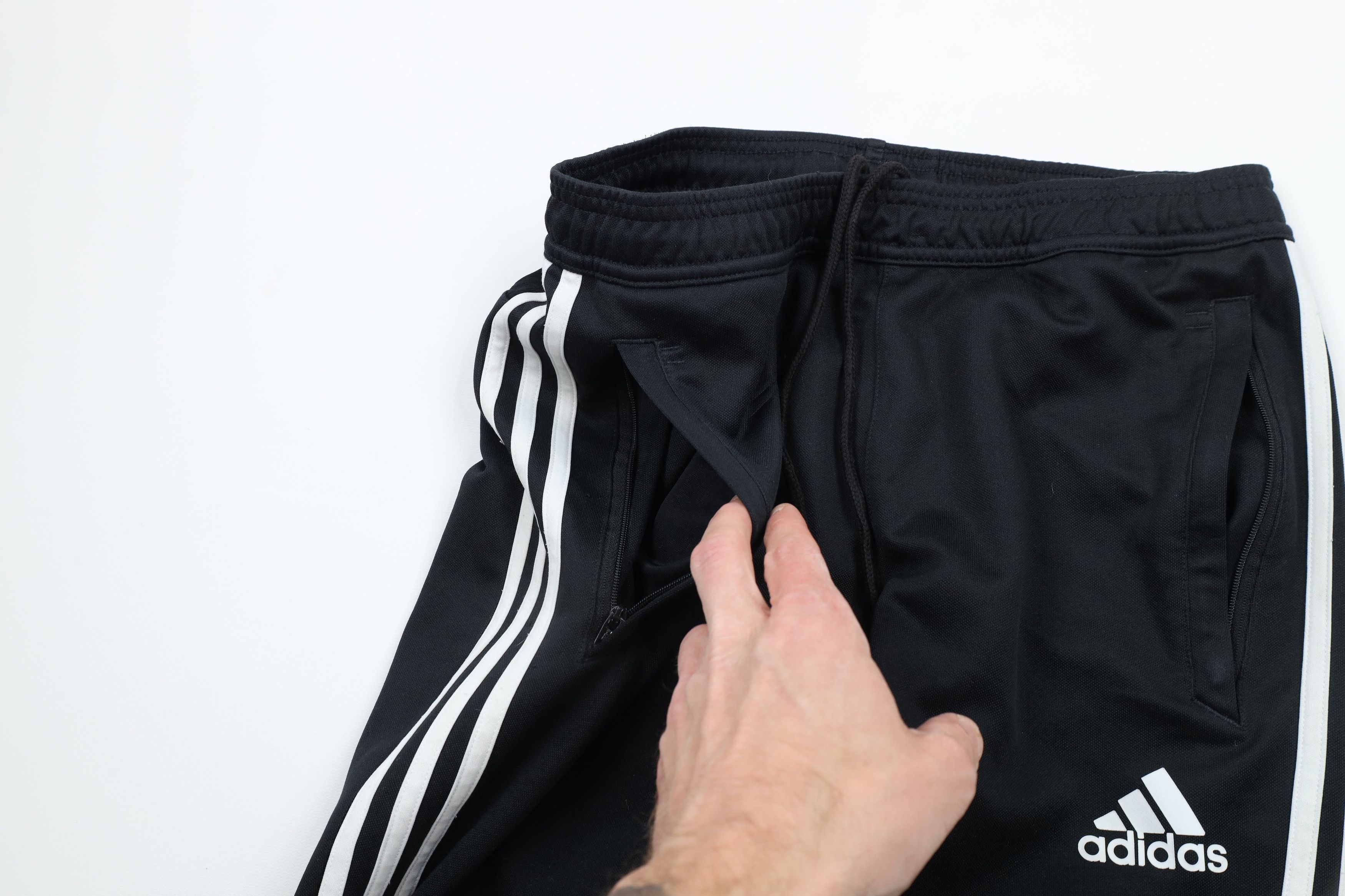 Adidas × Vintage Vintage Adidas Out Soccer Tapered Leg Warm Up Pants Black Size US 34 / EU 50 - 9 Thumbnail