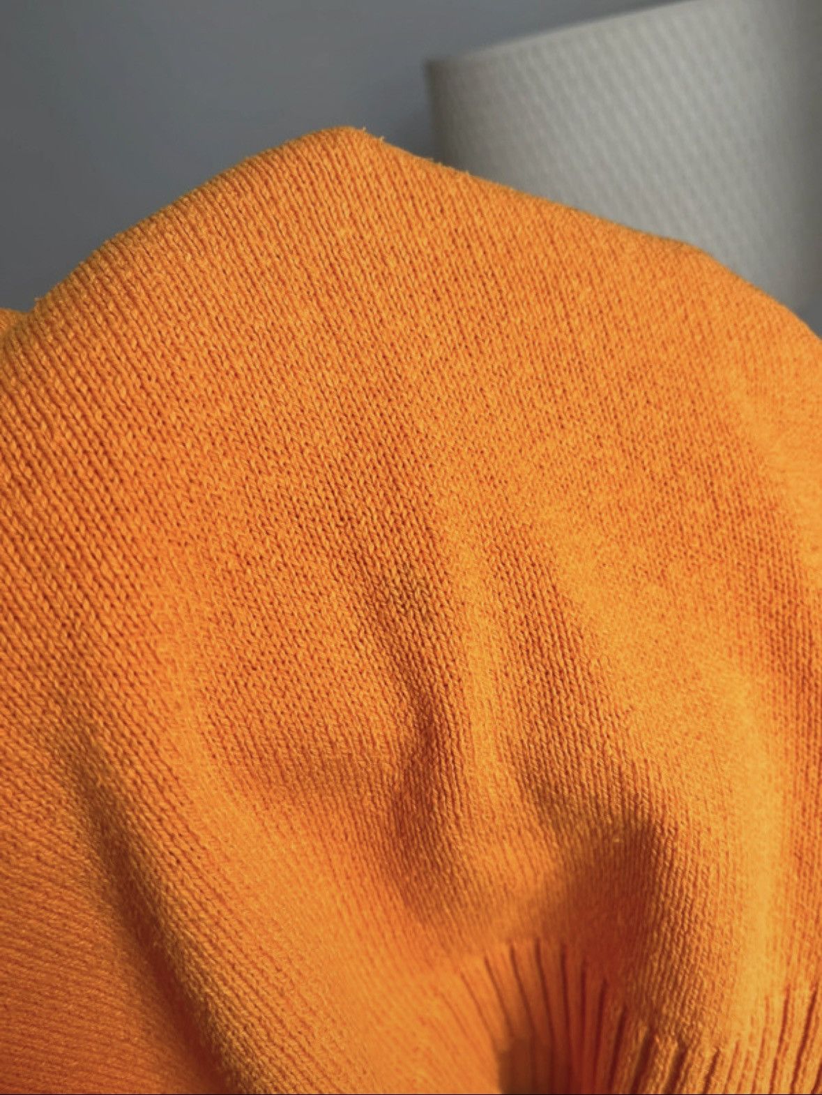 Stone Island Rare 90’s Massimo Osti Patch Orange Cotton Crew Neck Long Sleeve Jumper Pullover Sweater Size US M / EU 48-50 / 2 - 11 Thumbnail