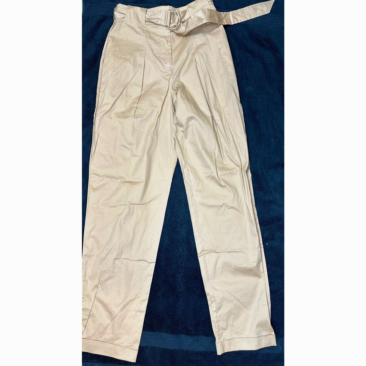 Tanya Taylor Tanya Taylor Tyler Pleated Belted Cuffed Pants Tan size 2 Size 26" / US 2 / IT 38 - 12 Thumbnail
