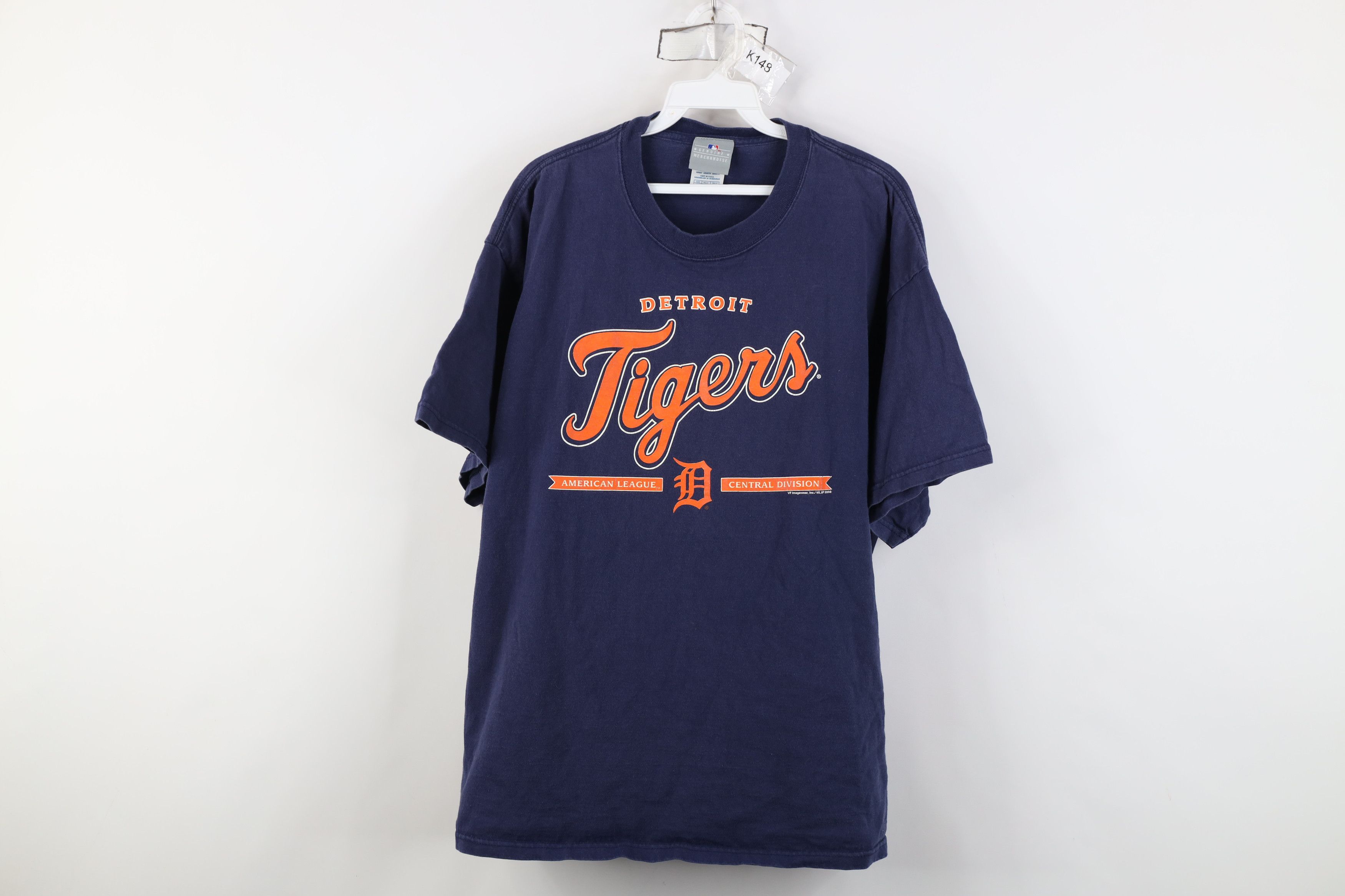 Vintage Vintage Y2K 2008 Detroit Tigers Baseball T-Shirt Blue Cotton Size US XL / EU 56 / 4 - 1 Thumbnail