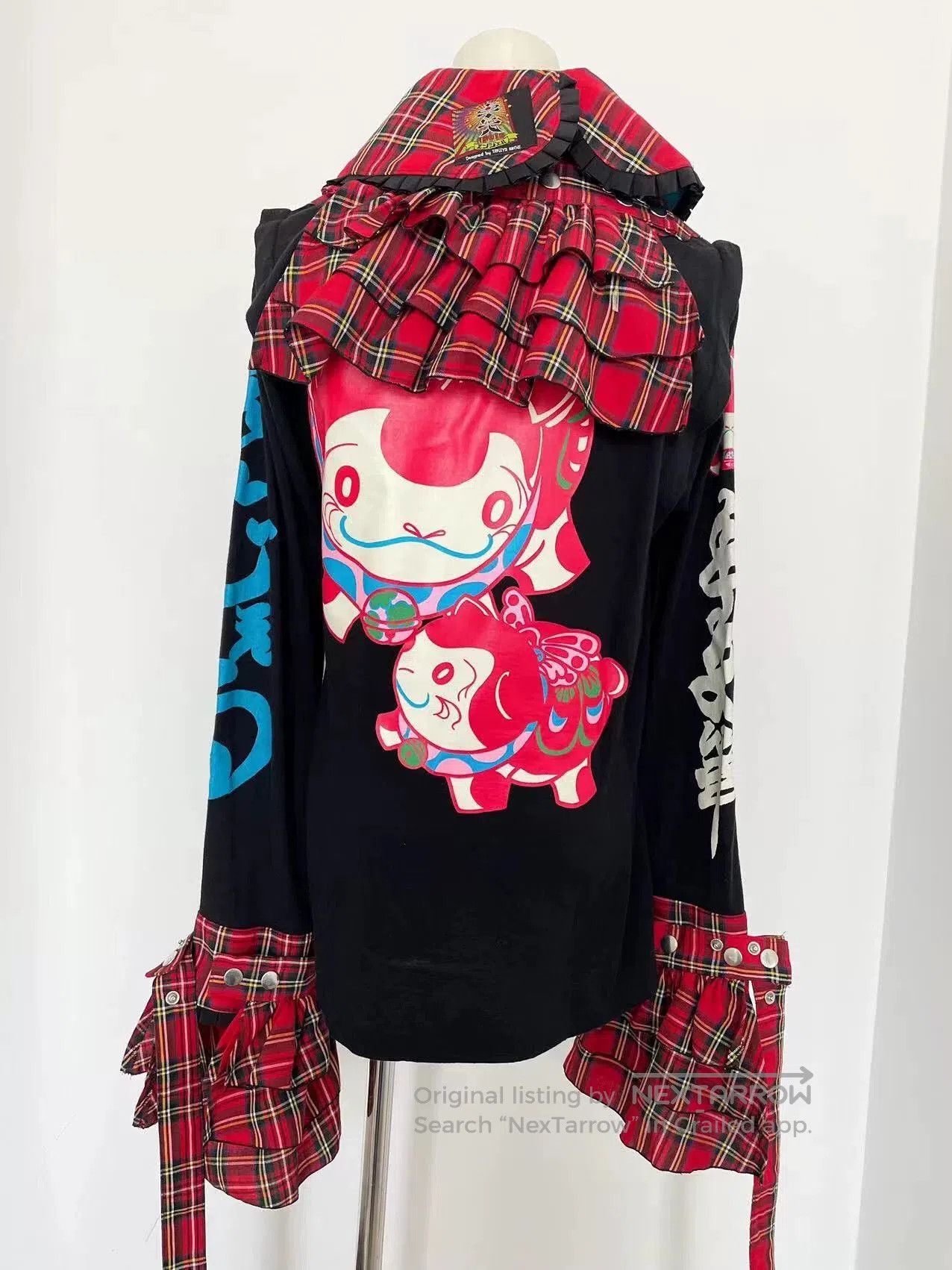 Japanese Brand Takuya Angel Cartoon Collared Jacket. Size M / US 6-8 / IT 42-44 - 3 Thumbnail