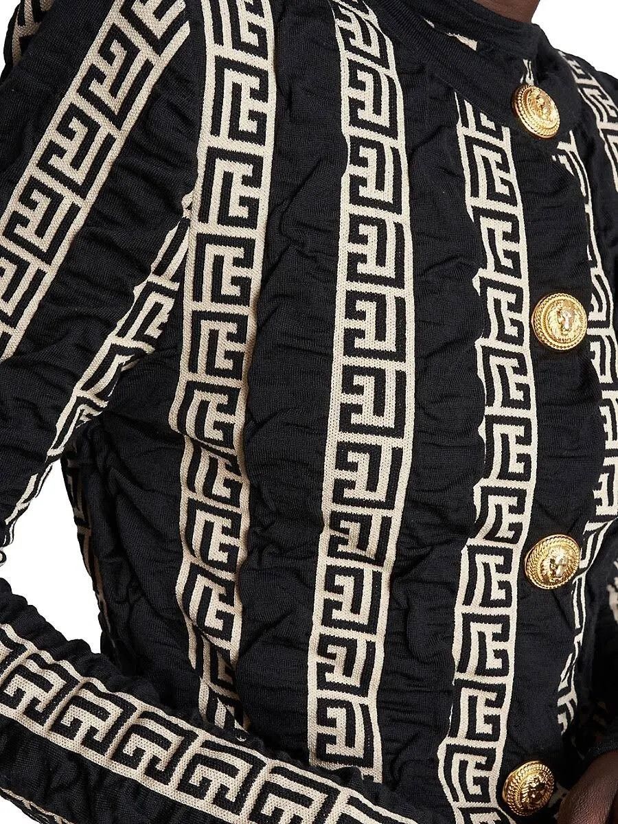 Balmain o1w1db10624 Cardigan in Black Size XS / US 0-2 / IT 36-38 - 3 Thumbnail