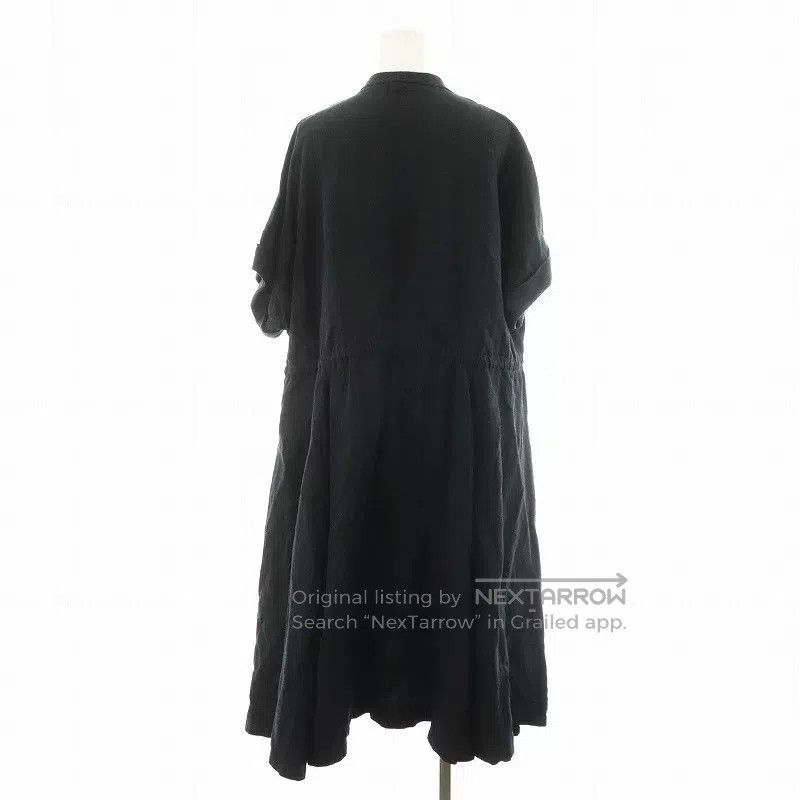 Yohji Yamamoto Y's Black Long Sleeve Dress Coat. Size M / US 6-8 / IT 42-44 - 3 Thumbnail