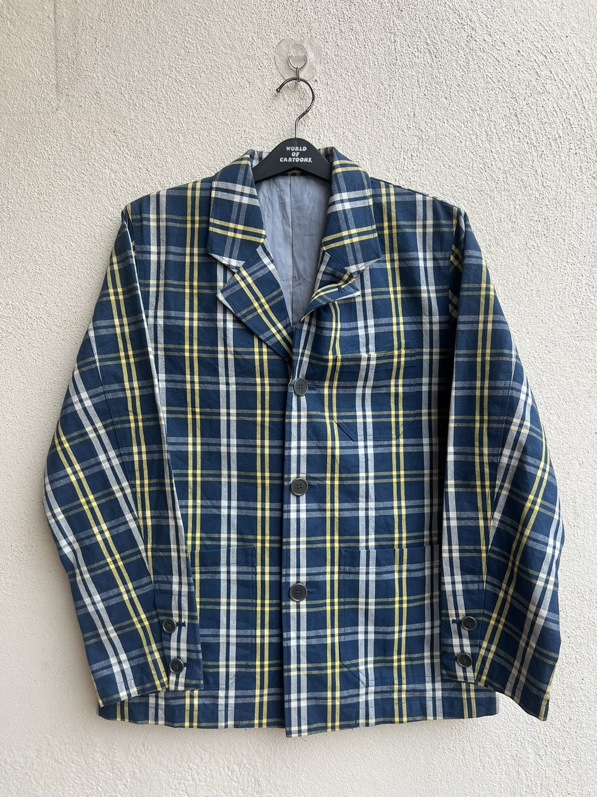 Vintage Vintage MILKBOY Japan Tartan Plaid Button Chore acket Coat Size US L / EU 52-54 / 3 - 23 Thumbnail