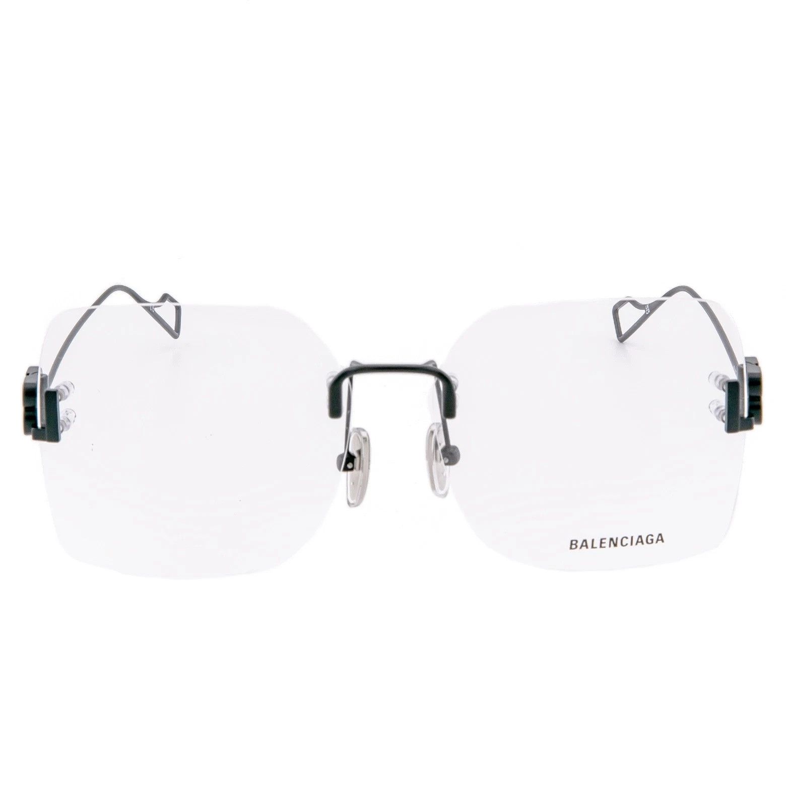 Balenciaga BALENCIAGA LOGO 0113 Black Metal Retro Eyeglass BB0113O 001 Size ONE SIZE - 4 Thumbnail
