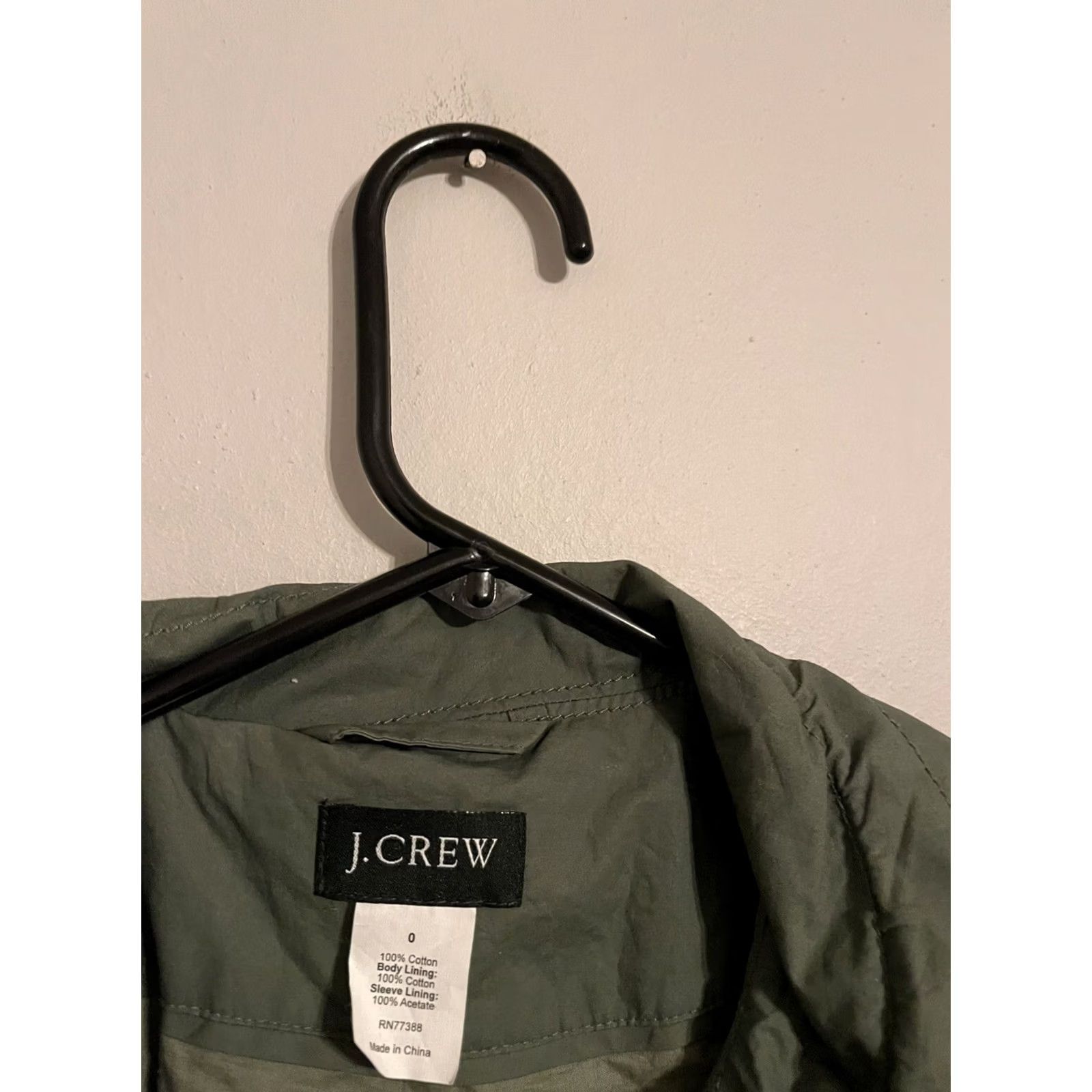 J.Crew J.CREW Women's Jacket Green Snap Button Military Field Utility 0 Size XS / US 0-2 / IT 36-38 - 4 Thumbnail