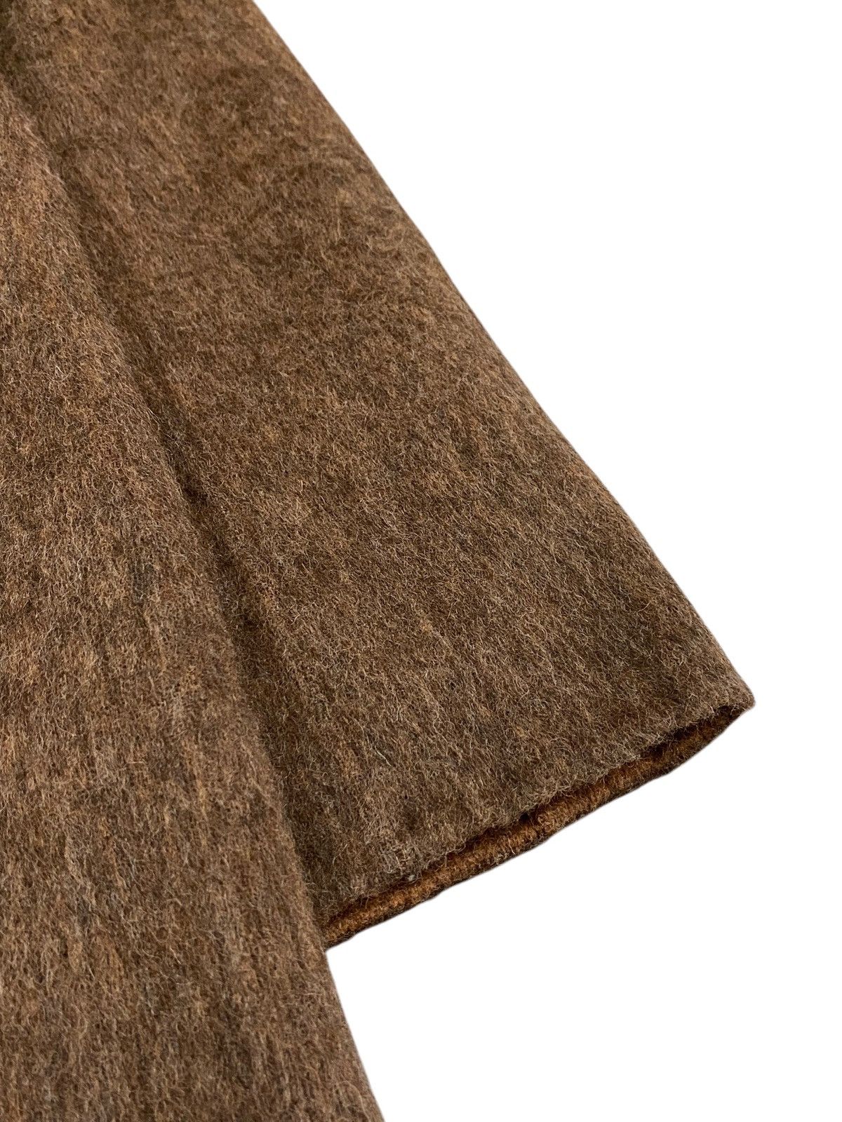 Vintage Vintage BIKI Italy Wool Blend Brown Long Coat Mohair Size M / US 6-8 / IT 42-44 - 6 Thumbnail