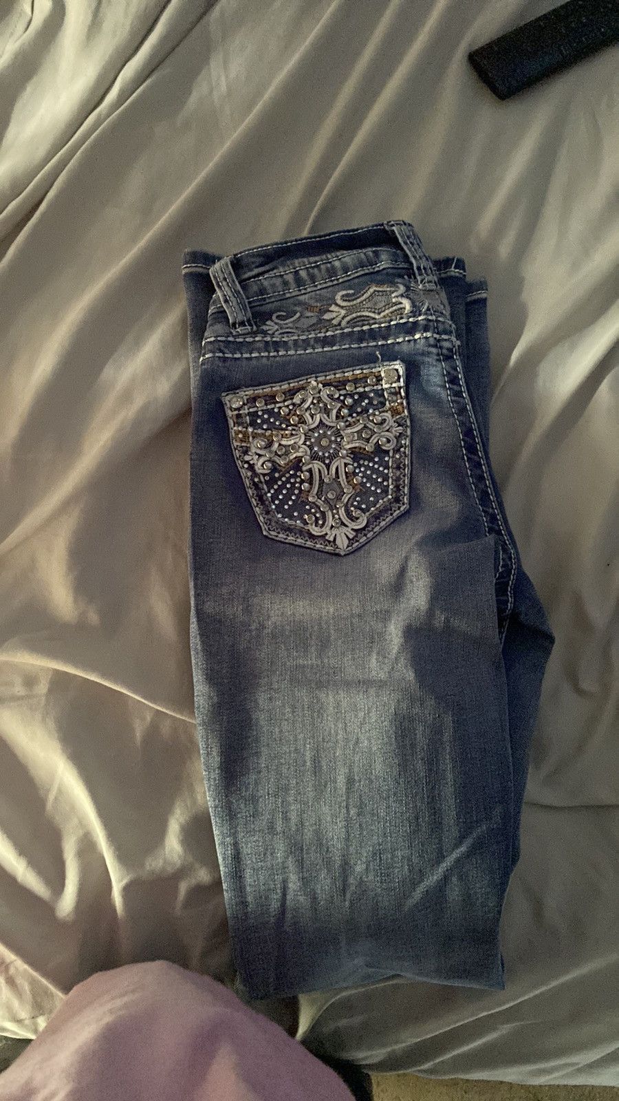 Other Bedazzled jeans Size 24" / US 00 / IT 34 - 2 Thumbnail