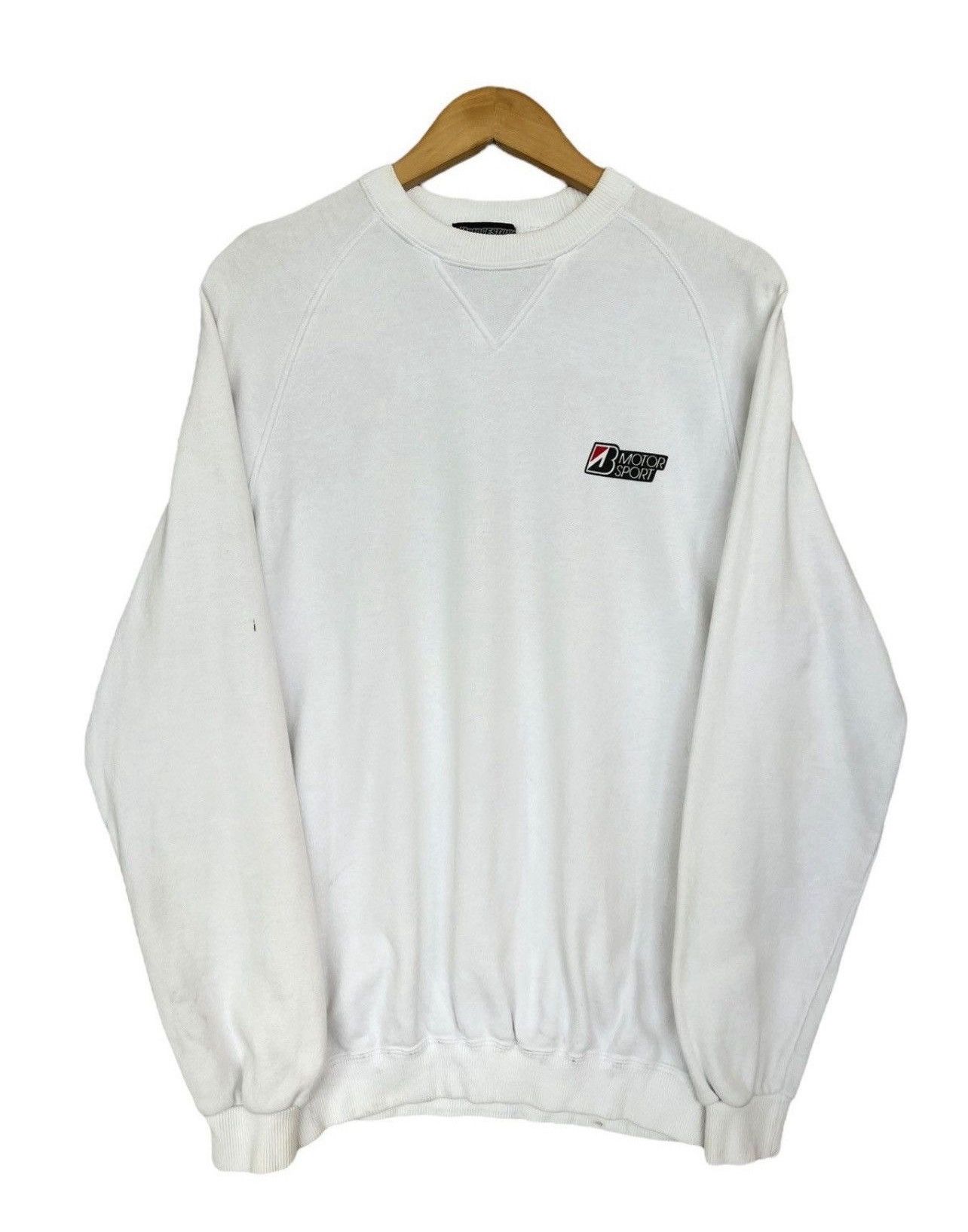 Vintage Vintage 90s Bridgestone Motorsports Rally Racing Sweatshirt Size US M / EU 48-50 / 2 - 2 Thumbnail