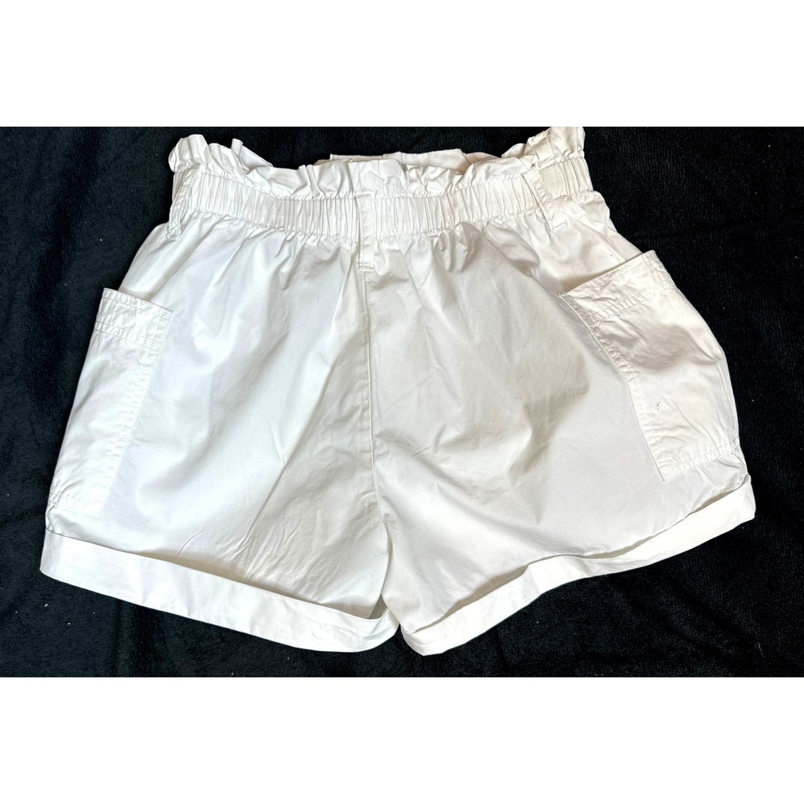 Urban Outfitters Paper Bag Waist Hip Pockets Urban Outfitters Shorts White S Size 27" / US 4 / IT 40 - 7 Thumbnail