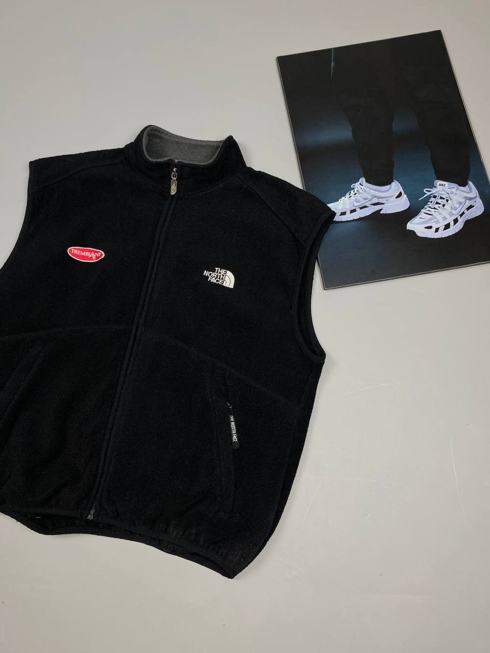 The North Face Vintage 90s North Face Vest Fleece Sleeveless Jacket Black Size US M / EU 48-50 / 2 - 2 Thumbnail
