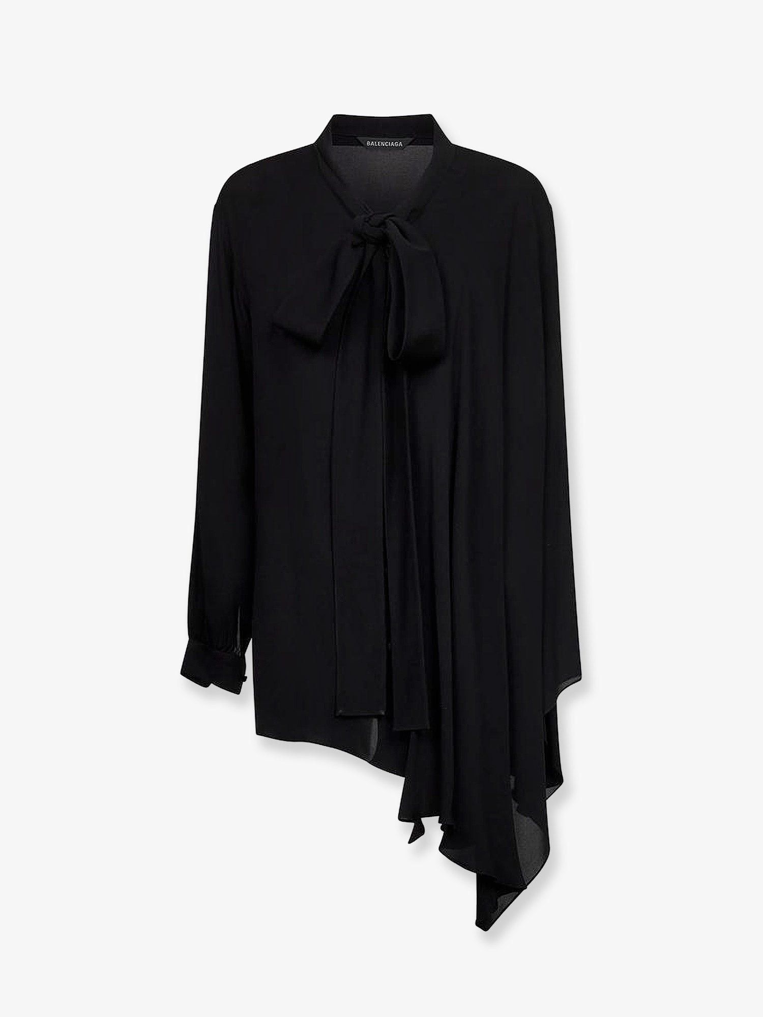 Balenciaga Silk shirt with bow IT 34 - USA Tariffs Included Size XXS / US 00 / IT 34 - 1 Thumbnail