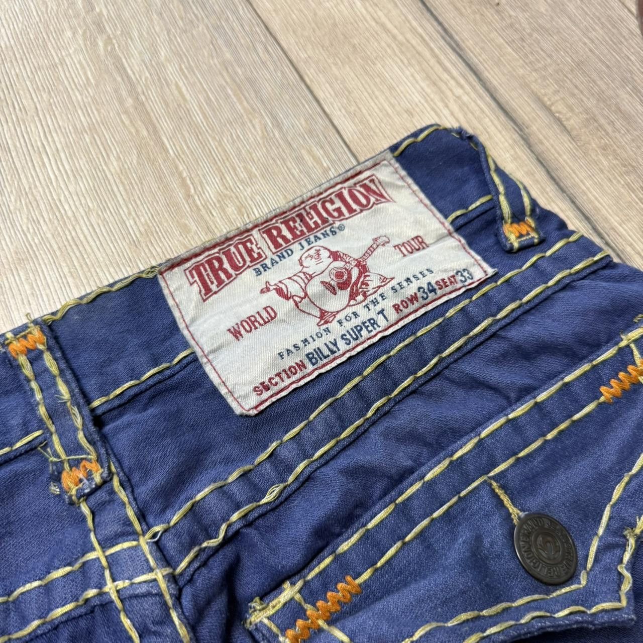 True Religion True Religion Fat Stitch Vintage 2000s Bottoms Size US 34 / EU 50 - 3 Thumbnail