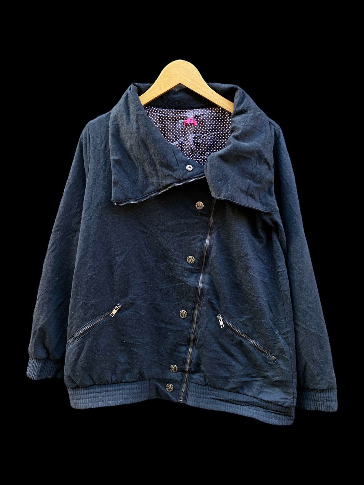Japanese Digdeep Asymmetrical Vkei Punk Grunge Jacket
