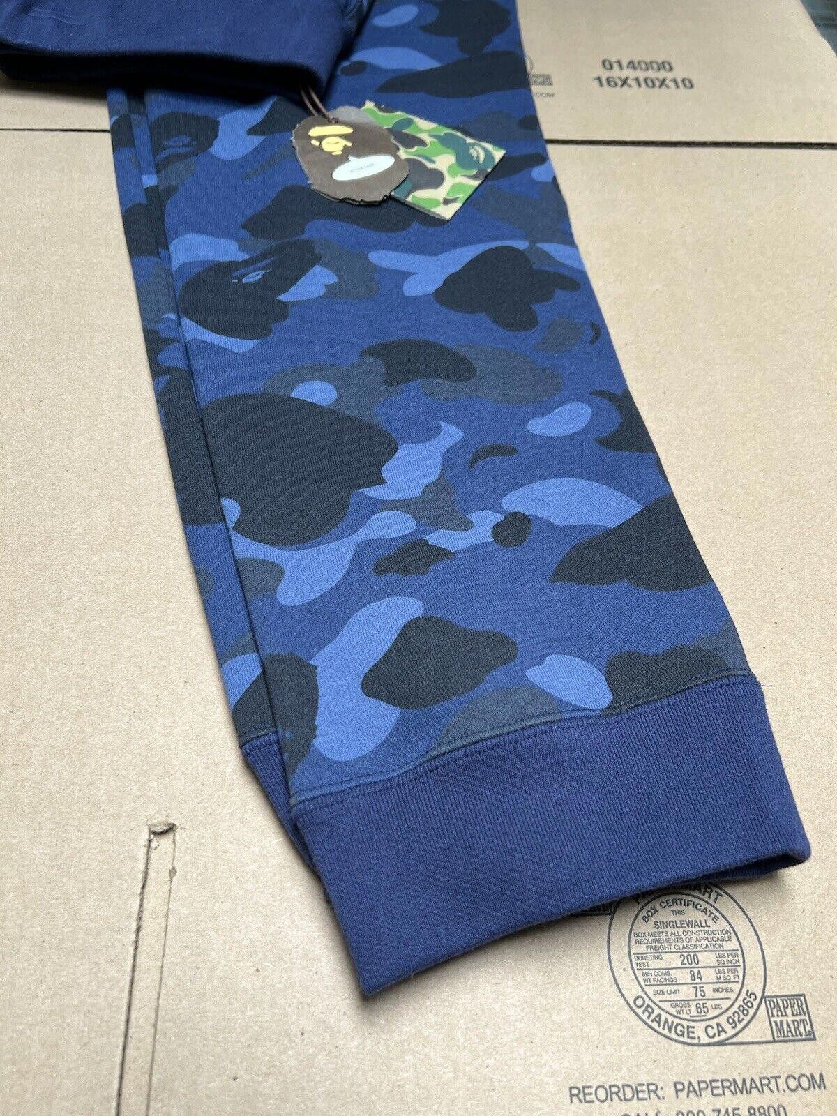 Bape A Bathing Ape Blue Navy Camo SWEAT PANTS L Brand New Bape Size US 34 / EU 50 - 4 Thumbnail