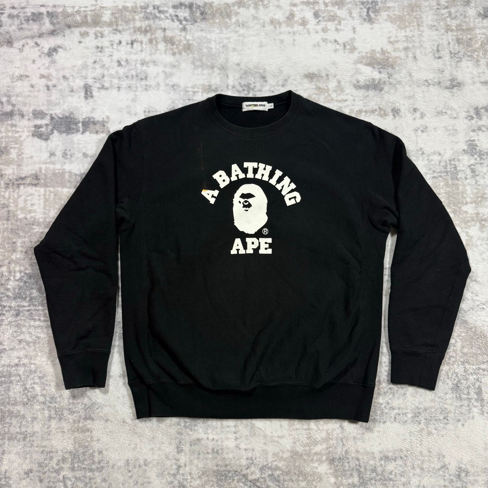 Bape × Nigo Authentic Bape 2000’s Angry Ape College Logo Crewneck L Size US L / EU 52-54 / 3 - 1 Thumbnail
