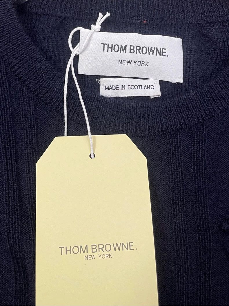 Thom Browne Thom browne Dark blue striped flower jacquart side colorful Size US XXS / EU 40 - 5 Thumbnail