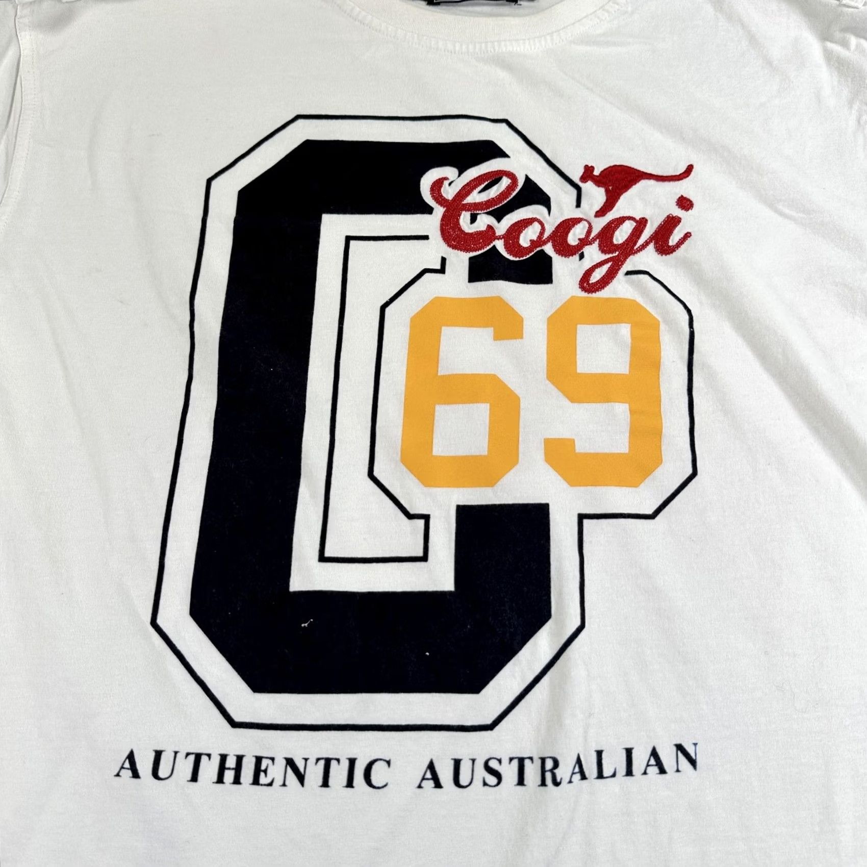 Coogi COOGI Shirt Mens 3XL White Graphic Tee Logo Streetwear Authentic Australian 69 Crew Neck Short Sleeve Navy? Size US XXL / EU 58 / 5 - 2 Thumbnail