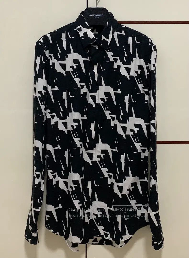 Dior Dior size 37 Poster Style Houndstooth Shirt Size US XS / EU 42 / 0 - 1 Thumbnail