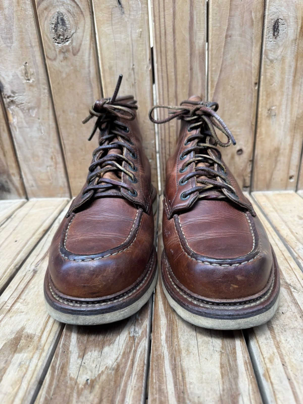 Red Wing Red Wing 1907 Copper Rough Brown Boots UK 7.5 D | EUR 41.5 Size US 8.5 / EU 41-42 - 4 Thumbnail