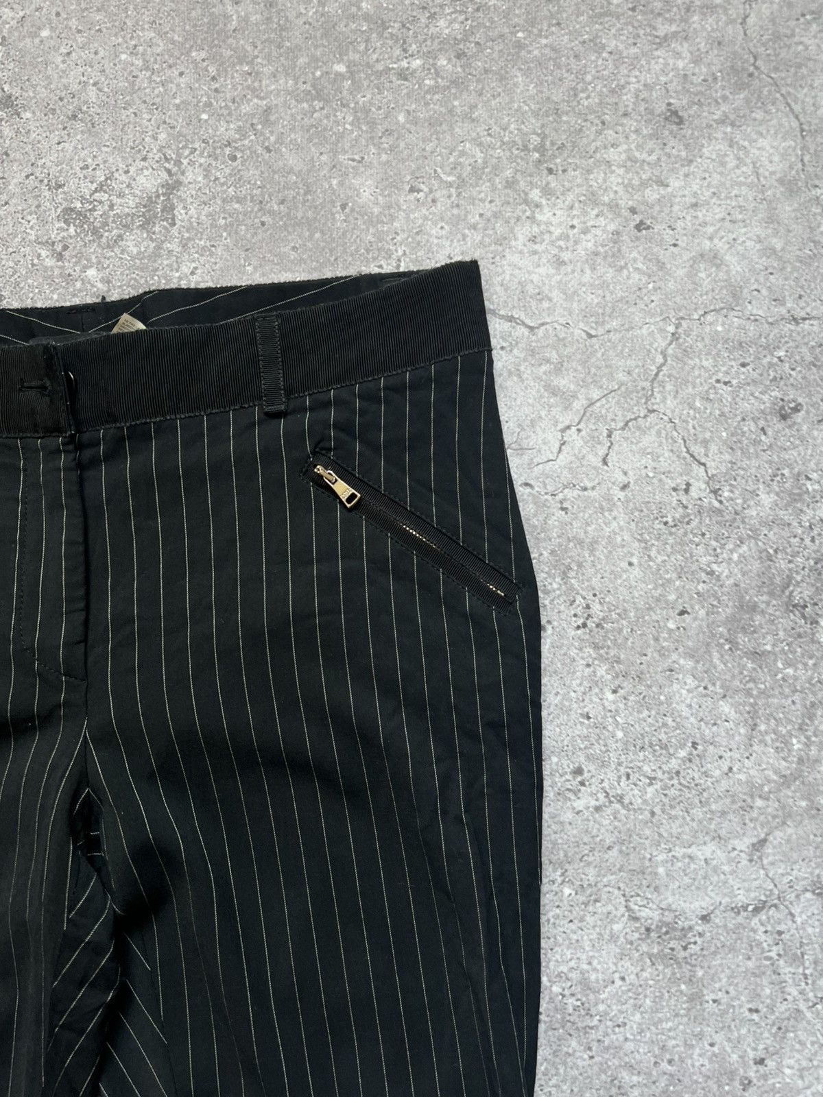 Dolce & Gabbana Dolce & Gabbana Wool Trousers Pants Striped Size 28" / US 6 / IT 42 - 5 Thumbnail