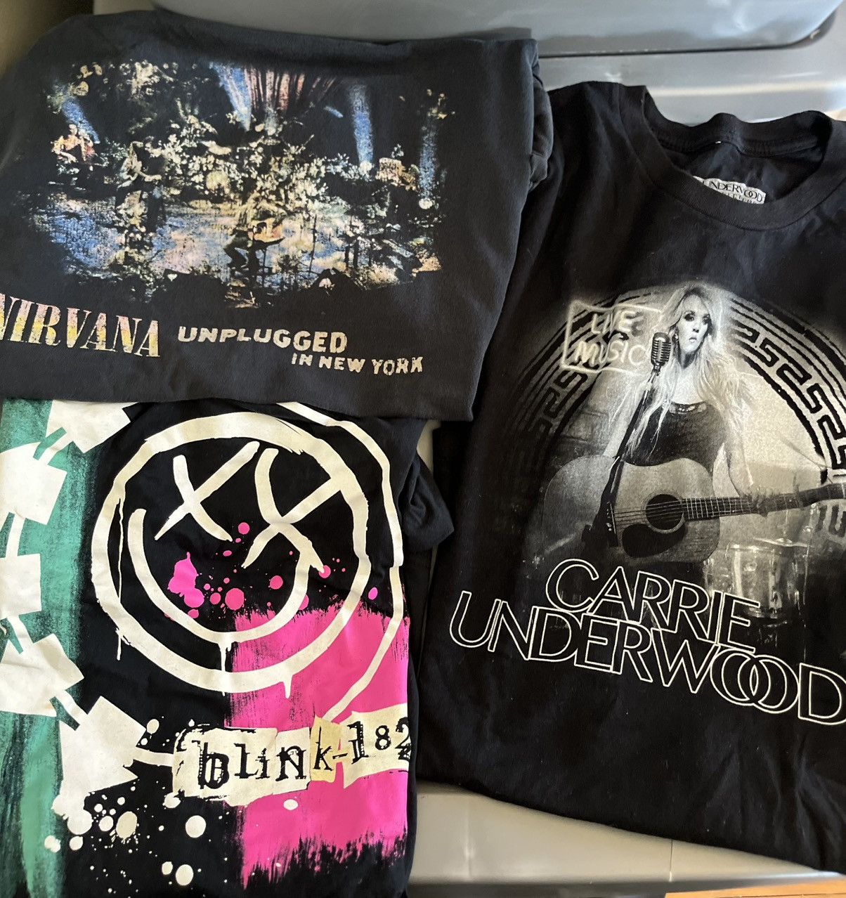 Nirvana 3 band shirt bundle nirvana new york blink 182 carrie underw Size US S / EU 44-46 / 1 - 1 Thumbnail