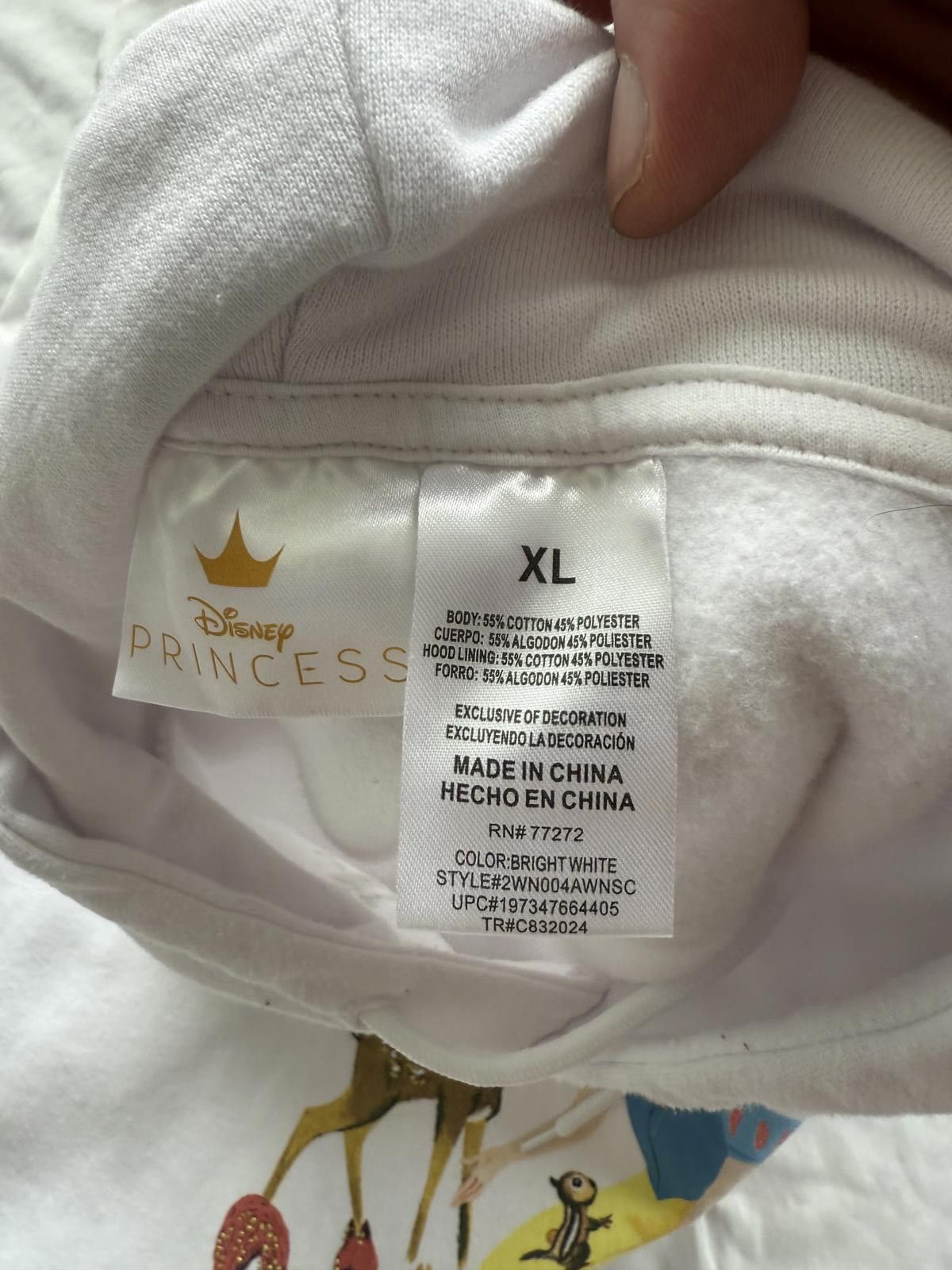 Disney Disney Snow White and the Seven Dwarfs White Hoodie XL Size XL / US 12-14 / IT 48-50 - 4 Thumbnail