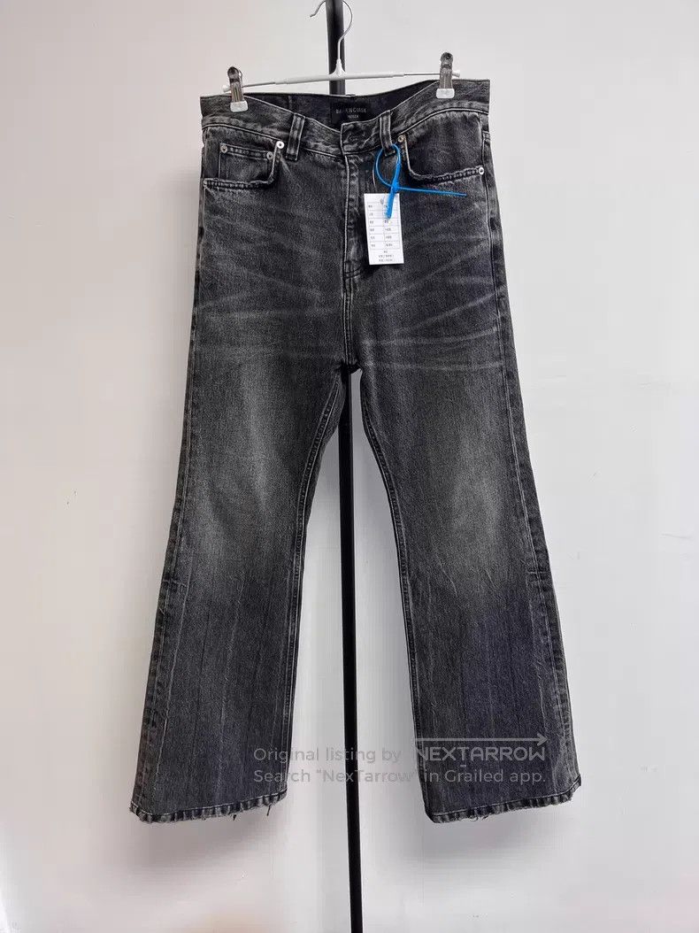 Balenciaga Balenciaga size XS Bell Bottom Denim Pants Men's Black Size US 27 - 1 Thumbnail