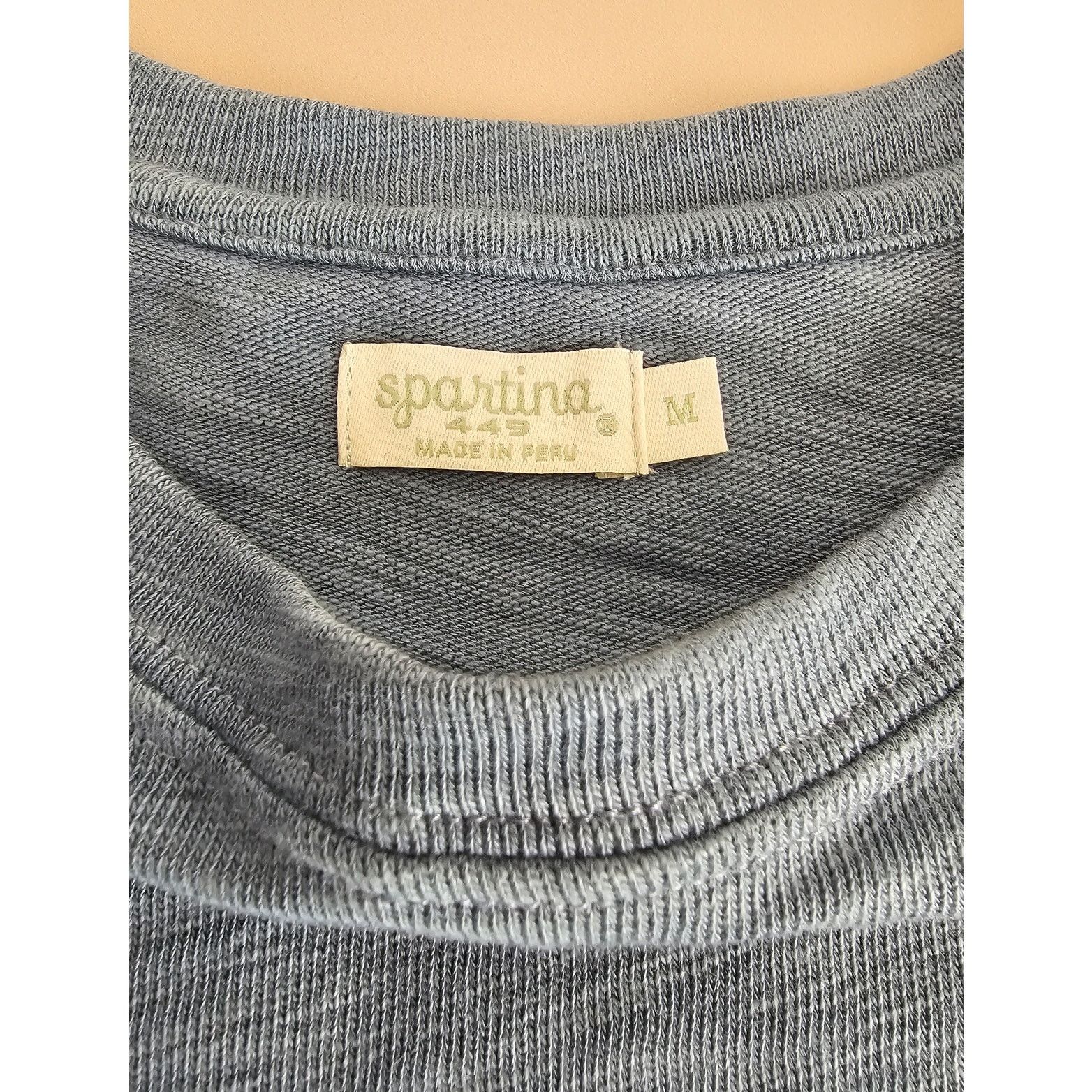 & Other Stories Spartina 449 Hudson Fringe Blue Cotton Sweater Knit Top M Size M / US 6-8 / IT 42-44 - 7 Thumbnail