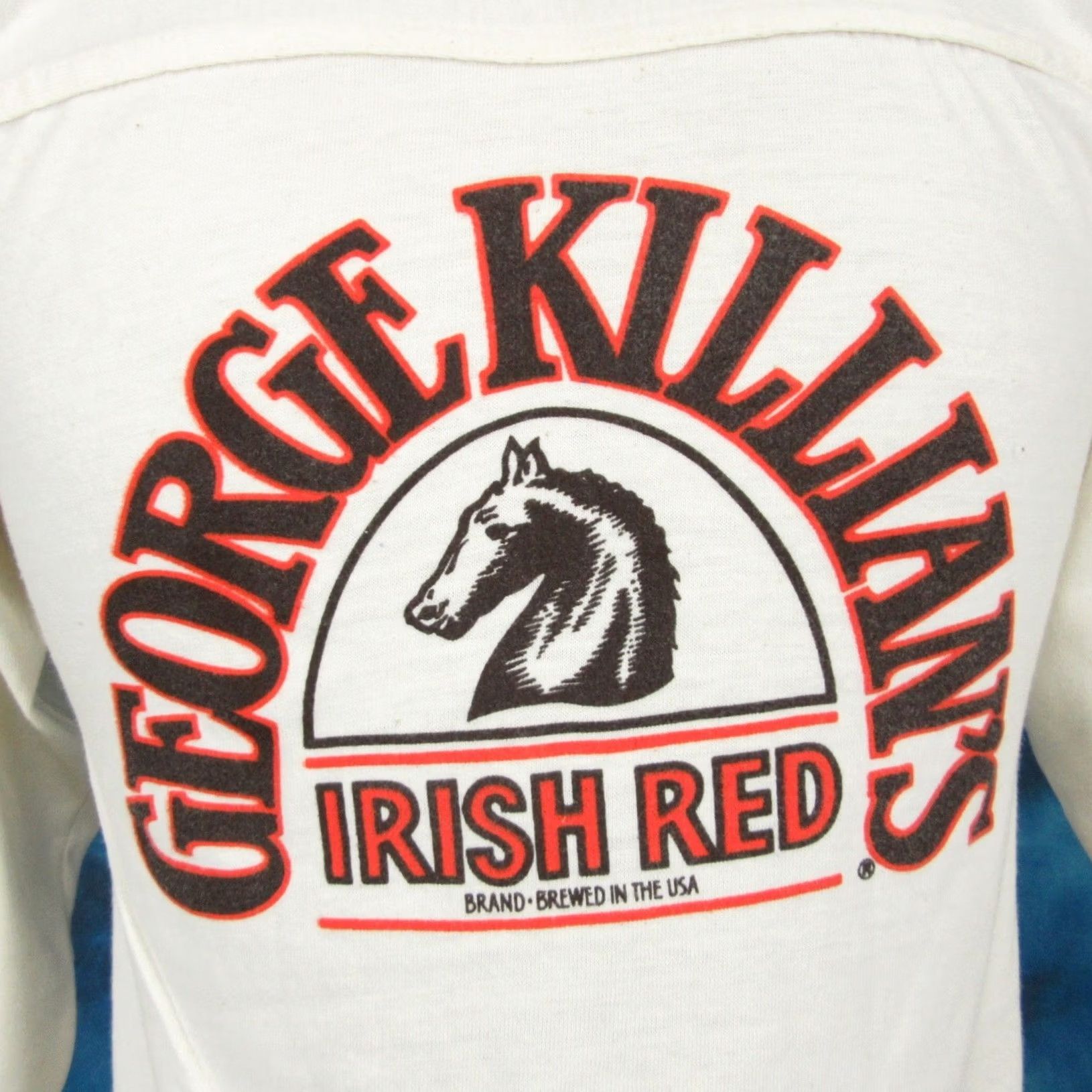 George NOS vintage 80s GEORGE KILLIAN'S IRISH RED BEER JERSEY T-Shirt XS coors alcohol Size US XS / EU 42 / 0 - 2 Thumbnail