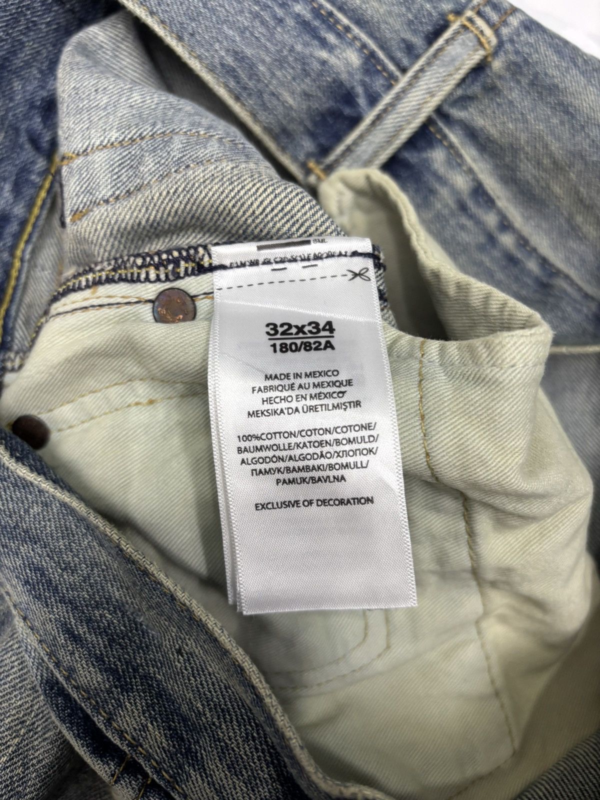 Kapital 🔥POLO RALPH LAUREN BORO MUD WASH DISTRESSED DENIM JEANS Size US 34 / EU 50 - 14 Thumbnail
