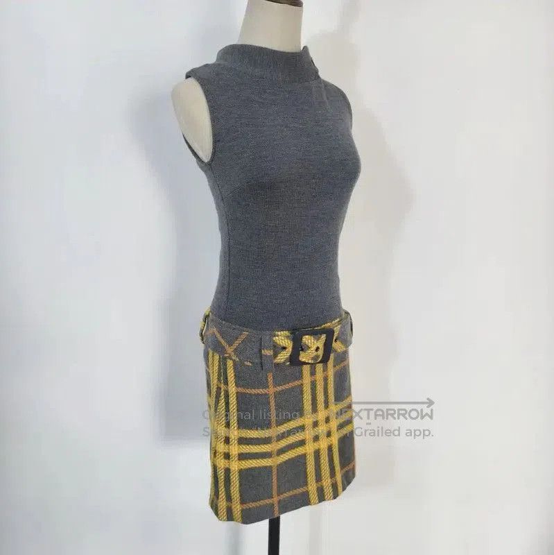 Burberry Burberry Summer Gray Wool Blend Dress. Size M / US 6-8 / IT 42-44 - 5 Thumbnail