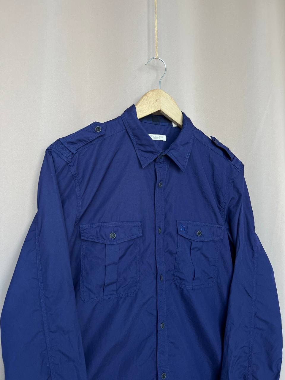 Burberry Burberry Brit Military Button Down Shirt Mens Size M Size US M / EU 48-50 / 2 - 3 Thumbnail
