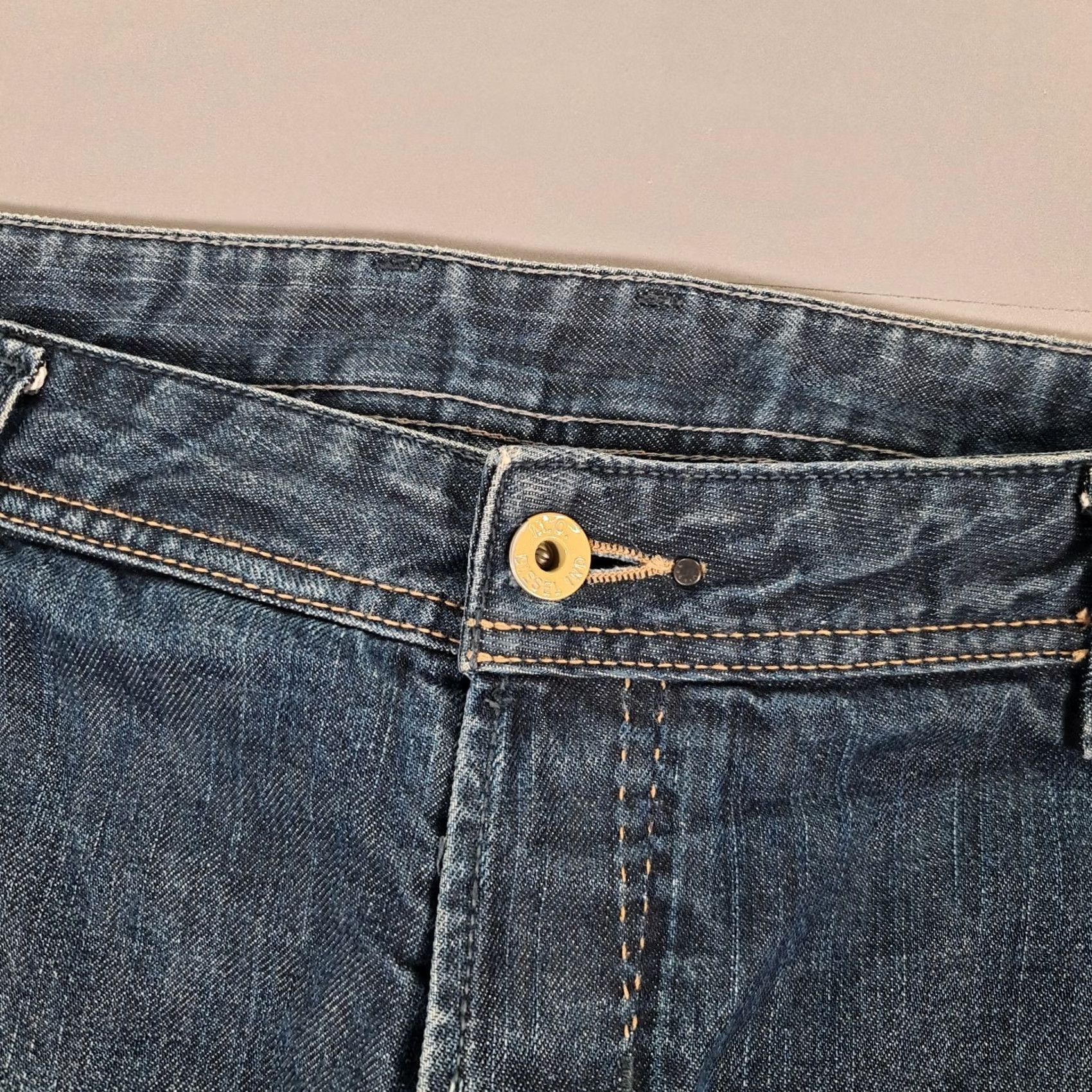 Diesel Diesel Reelack Mens Jeans Blue W36 L30 Straight Leg Denim Italy 0088Z Size US 36 / EU 52 - 4 Thumbnail