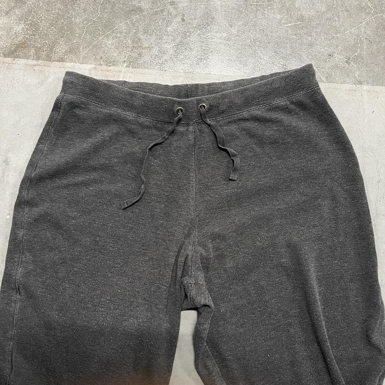 Vintage Vintage Y2K/2000s Baggy Dark Grey Loungewear Essential Sweatpants with no pockets! Size US 34 / EU 50 - 3 Thumbnail