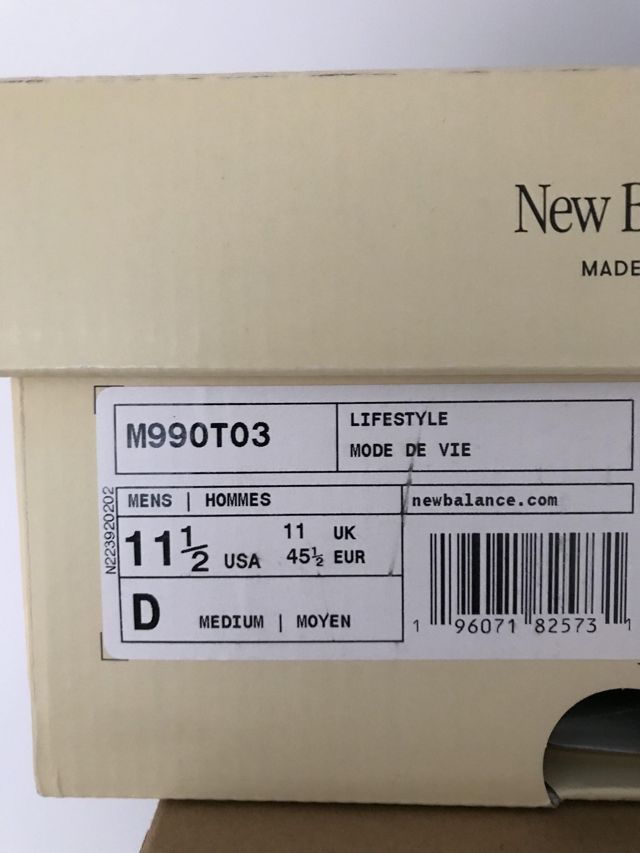 New Balance New Balance M990TO3 Size US 11.5 / EU 44-45 - 6 Thumbnail
