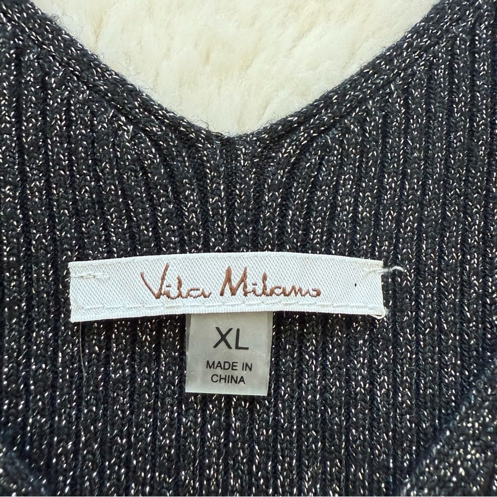 Other Villa Milano 2 pieces metallic cardigan and tank top XL Size XL / US 12-14 / IT 48-50 - 5 Thumbnail
