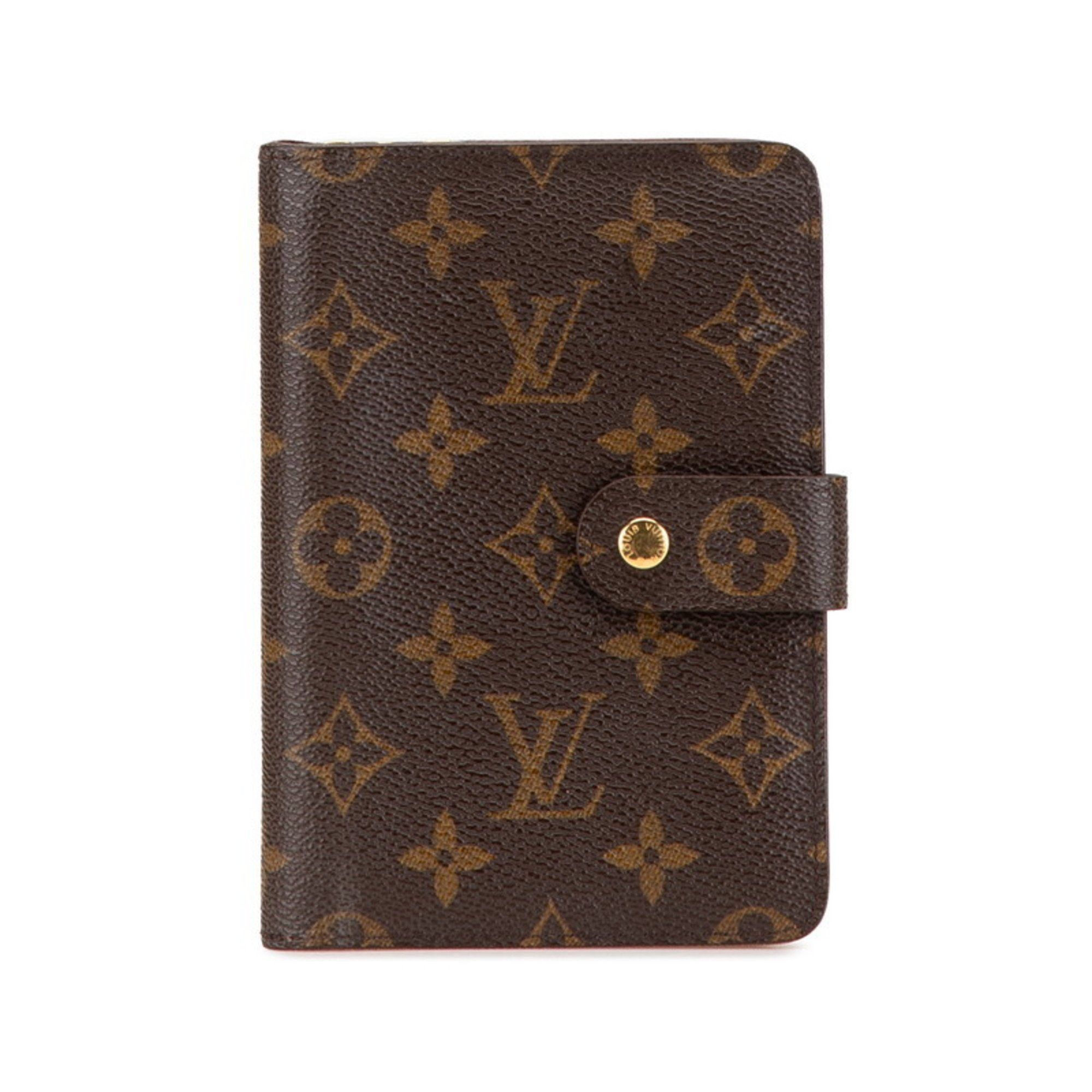 Louis Vuitton Louis Vuitton Monogram Porte Papier Bi-fold Wallet M61207 Brown PVC Leather Women's LOUIS VUITTON Size ONE SIZE - 1 Thumbnail
