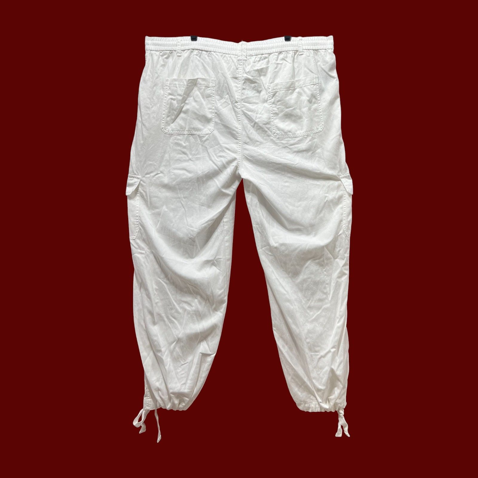 Other Wild Fable - Women's Mid-Rise Wide Leg Cargo Beach Pants - W Size 42" / US 20 - 2 Thumbnail
