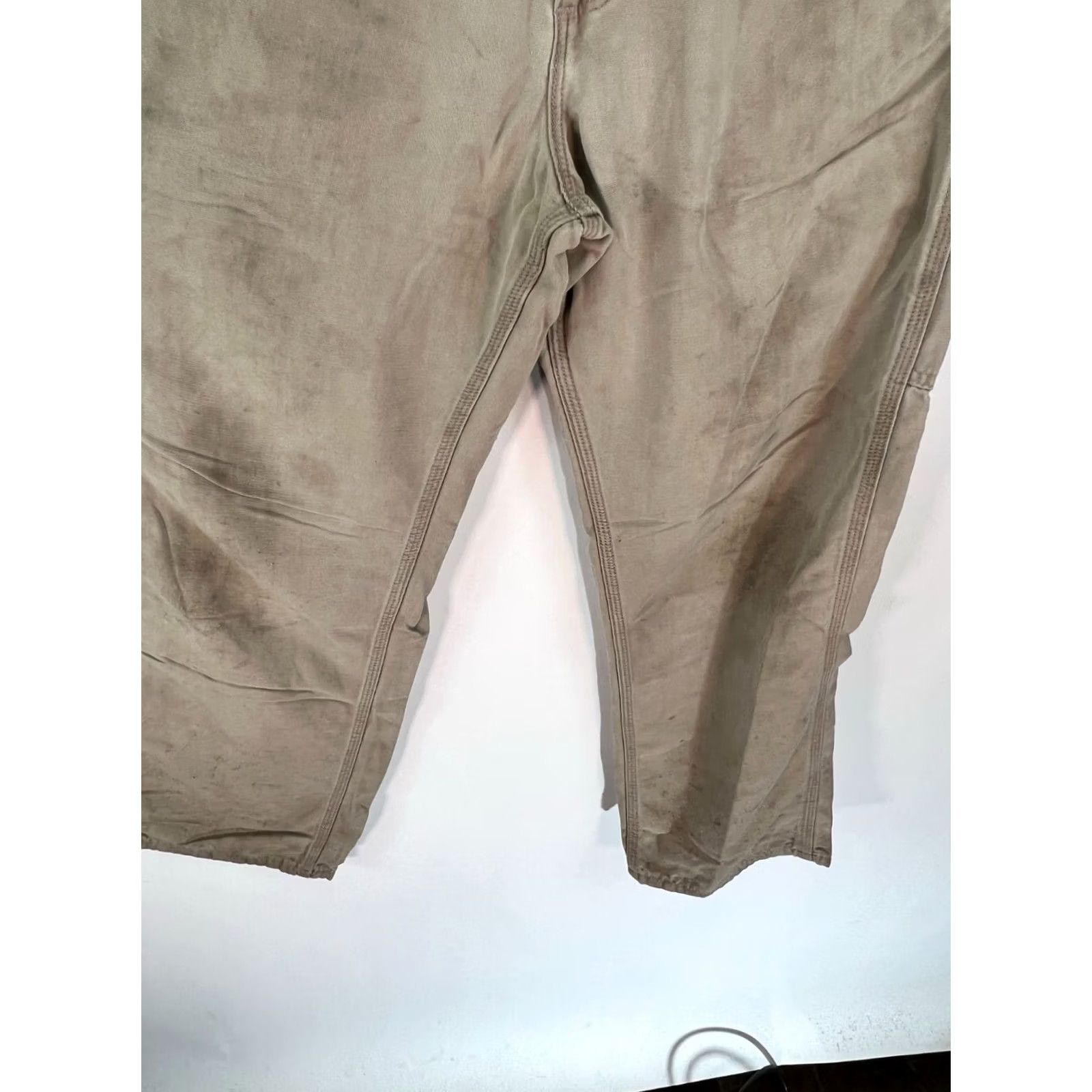 Carhartt Carhartt NFPA Mens Relaxed Jeans Beige 33X30 Pants Distressed Casual Straight Jeans Mens Size US 33 - 3 Thumbnail