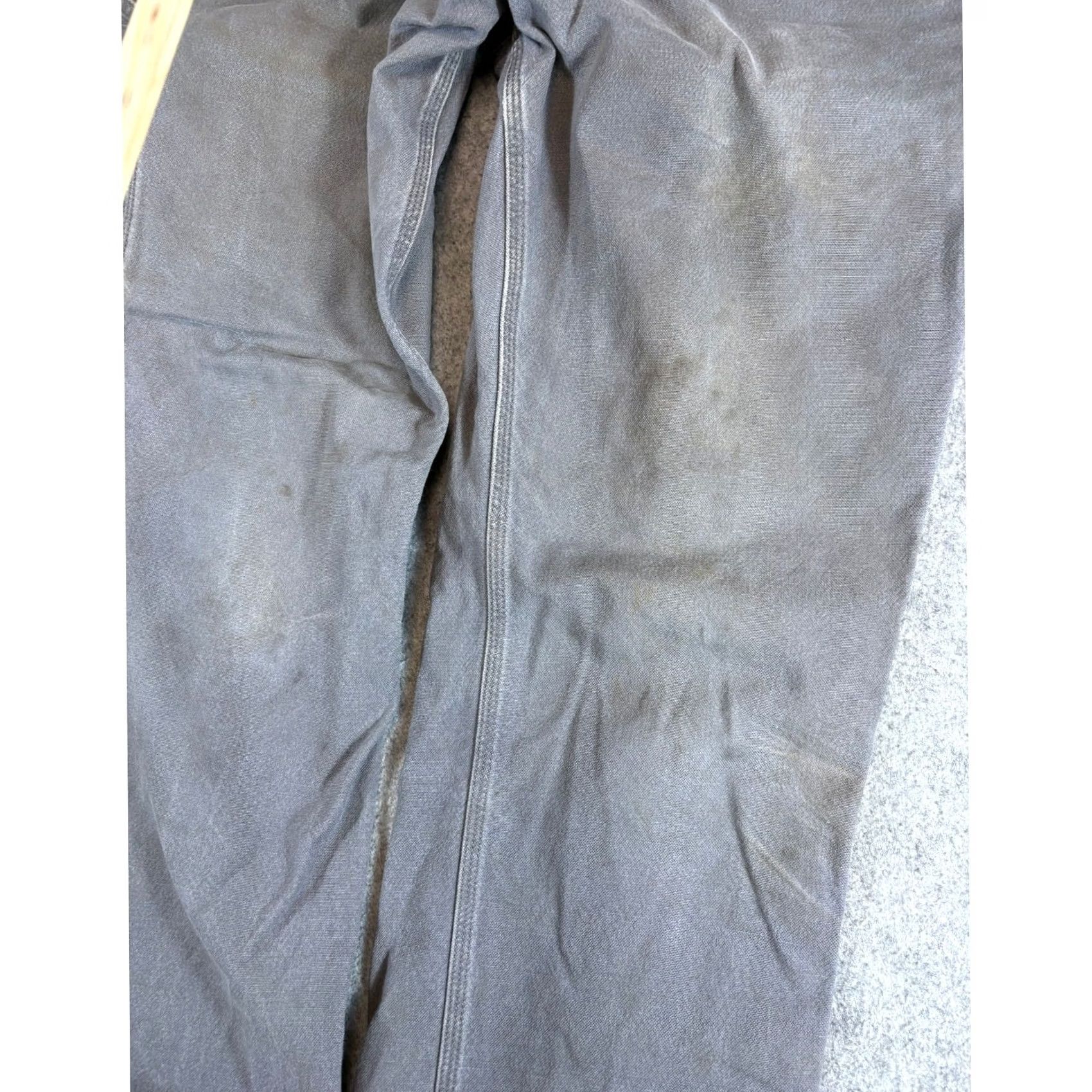 Carhartt VINTAGE Carhartt Relaxed Carpenter Pants Mens 33x34 Gray Baggy Thermal Workwear Outdoor Mens Size US 33 - 4 Thumbnail