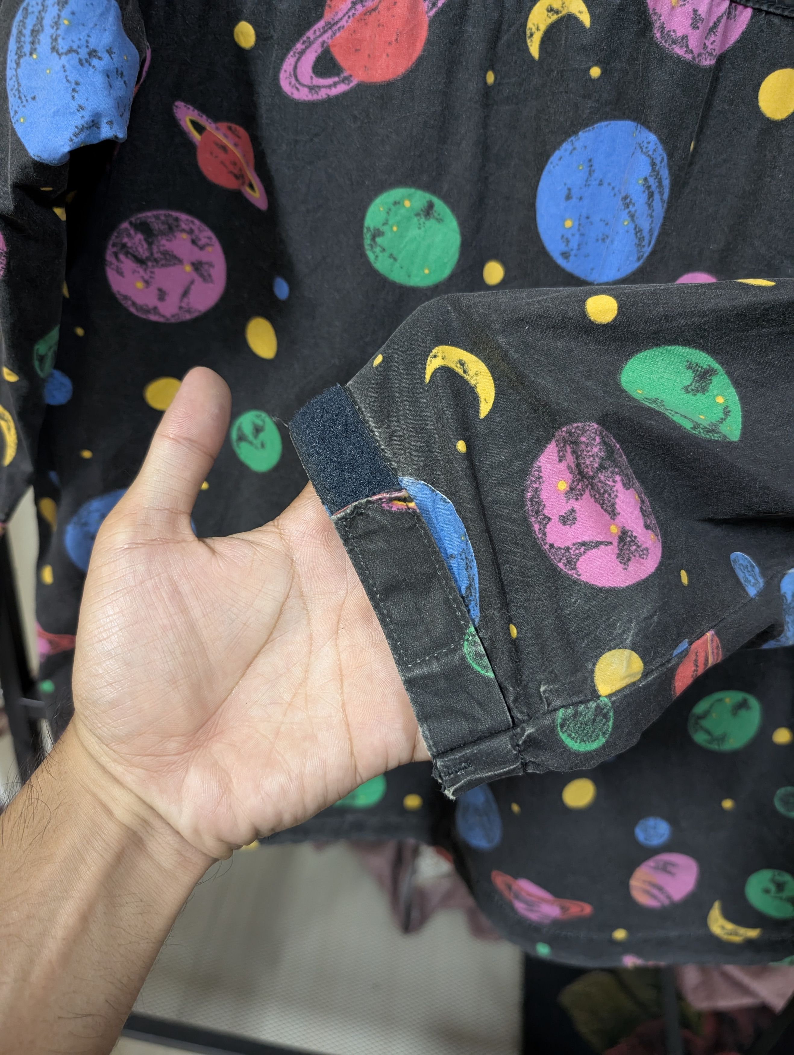 Japanese Brand Vintage Go2 Hollywood Scribble Planets Windbreaker Jacket Size US S / EU 44-46 / 1 - 13 Thumbnail