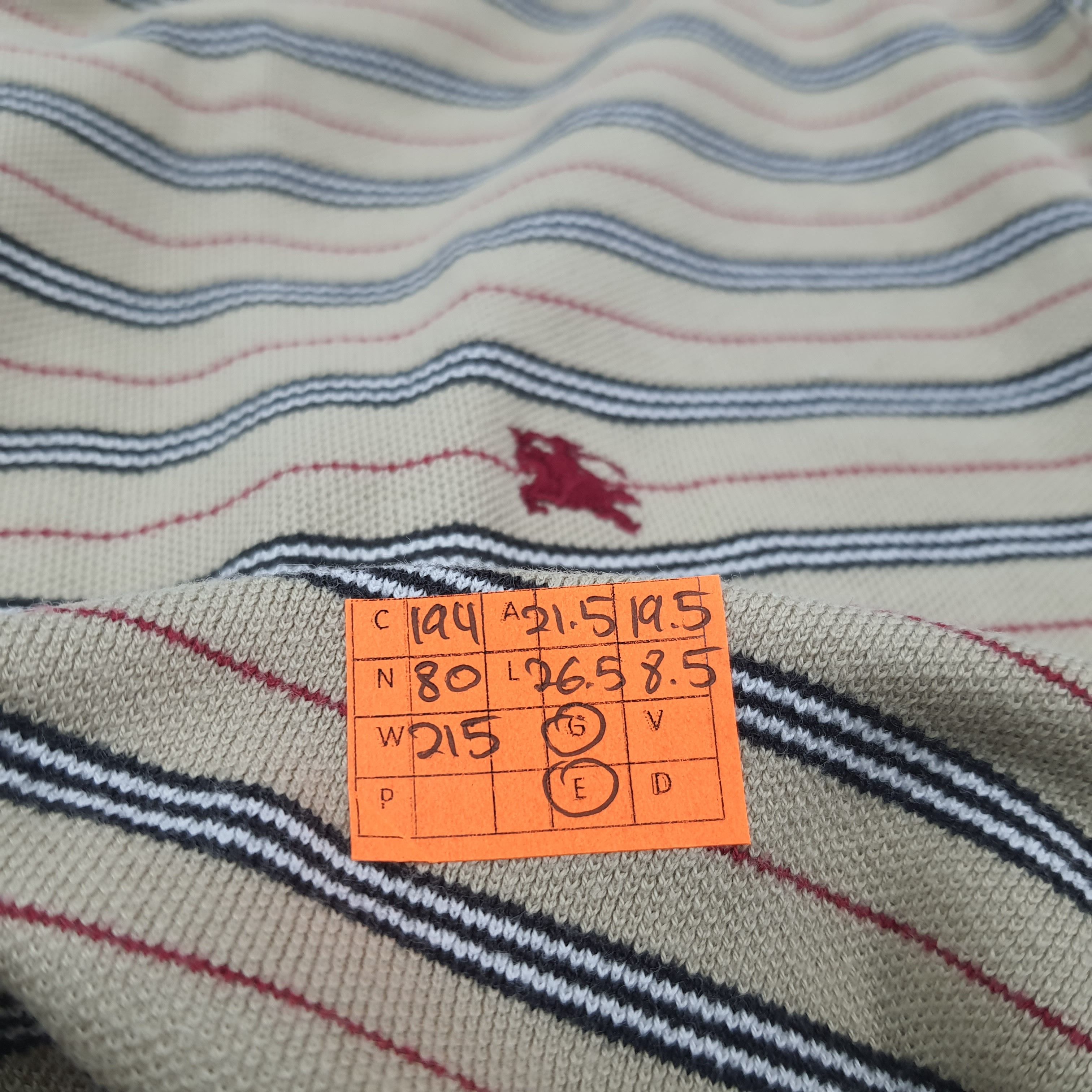 Burberry × Vintage Vintage Burberry London Stripes Tshirt Size US L / EU 52-54 / 3 - 7 Thumbnail